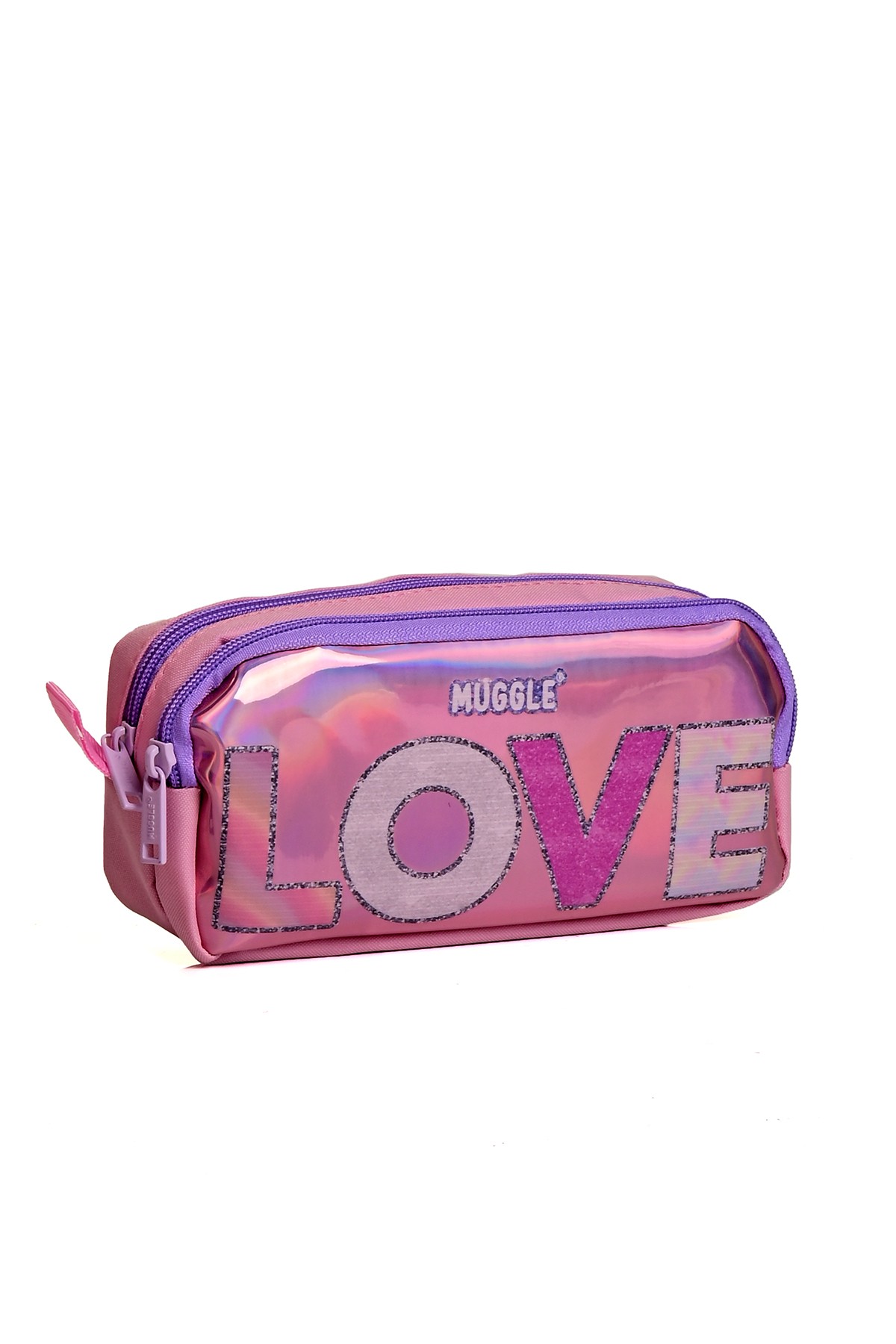 Muggle LOVE Tasarımlı 3'lü Okul Sırt Çantası Seti (İlkokul Çantası + Beslenme Çantası + Kalemlik)