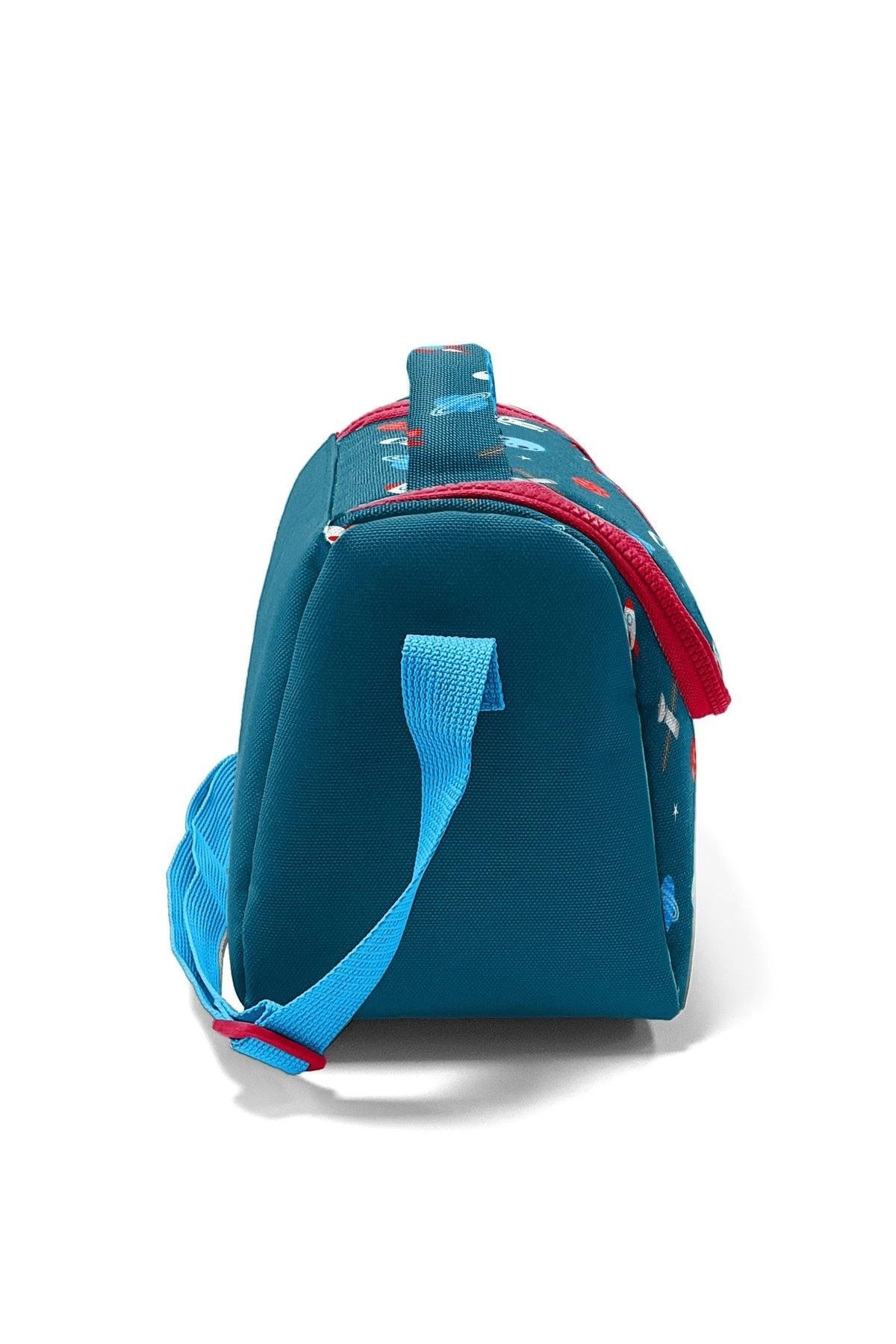 Kids Civit Kırmızı Uzay Desenli Thermo Beslenme Çantası 11815