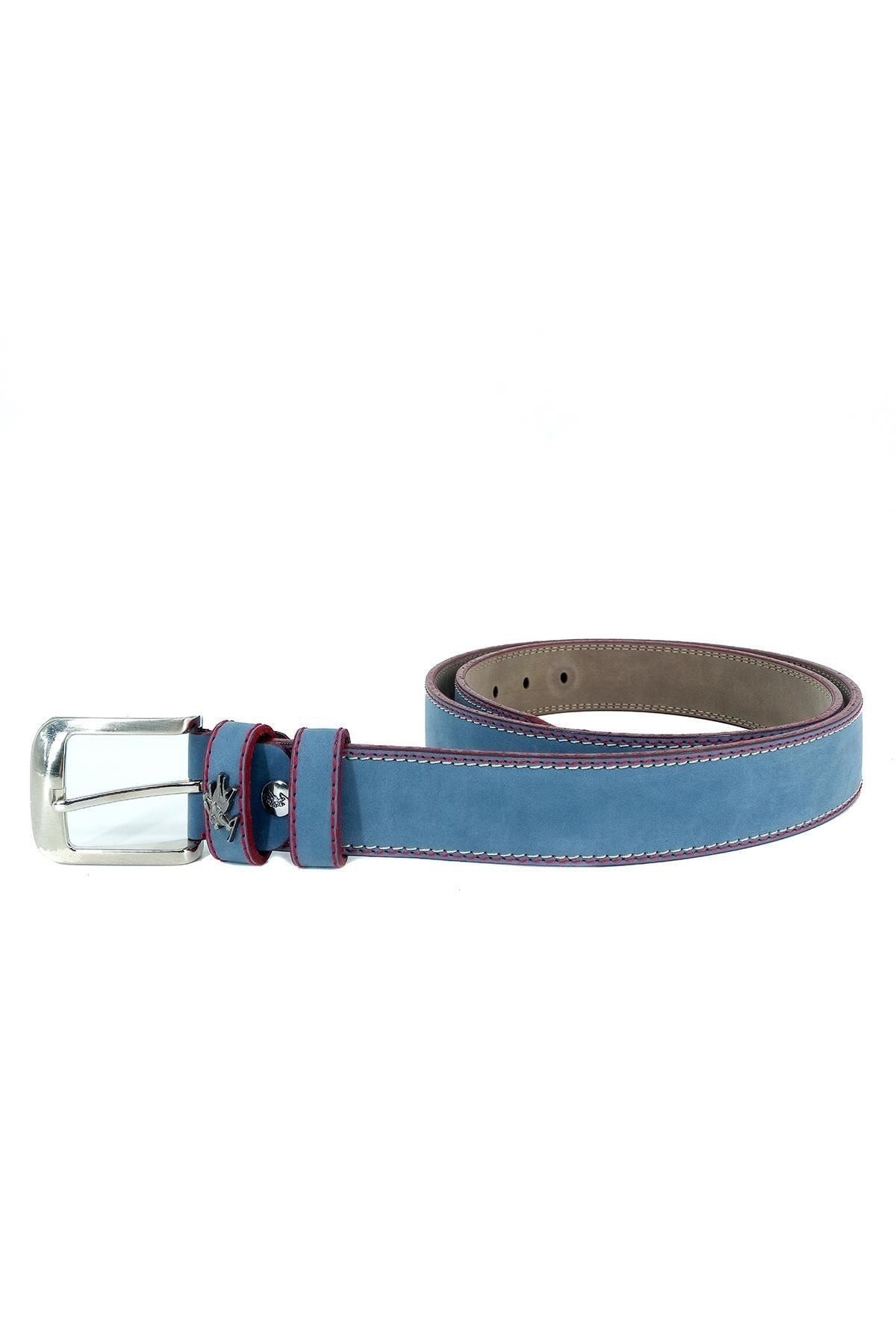 U.s. Polo Assn. Süet Erkek Kemeri Mavi