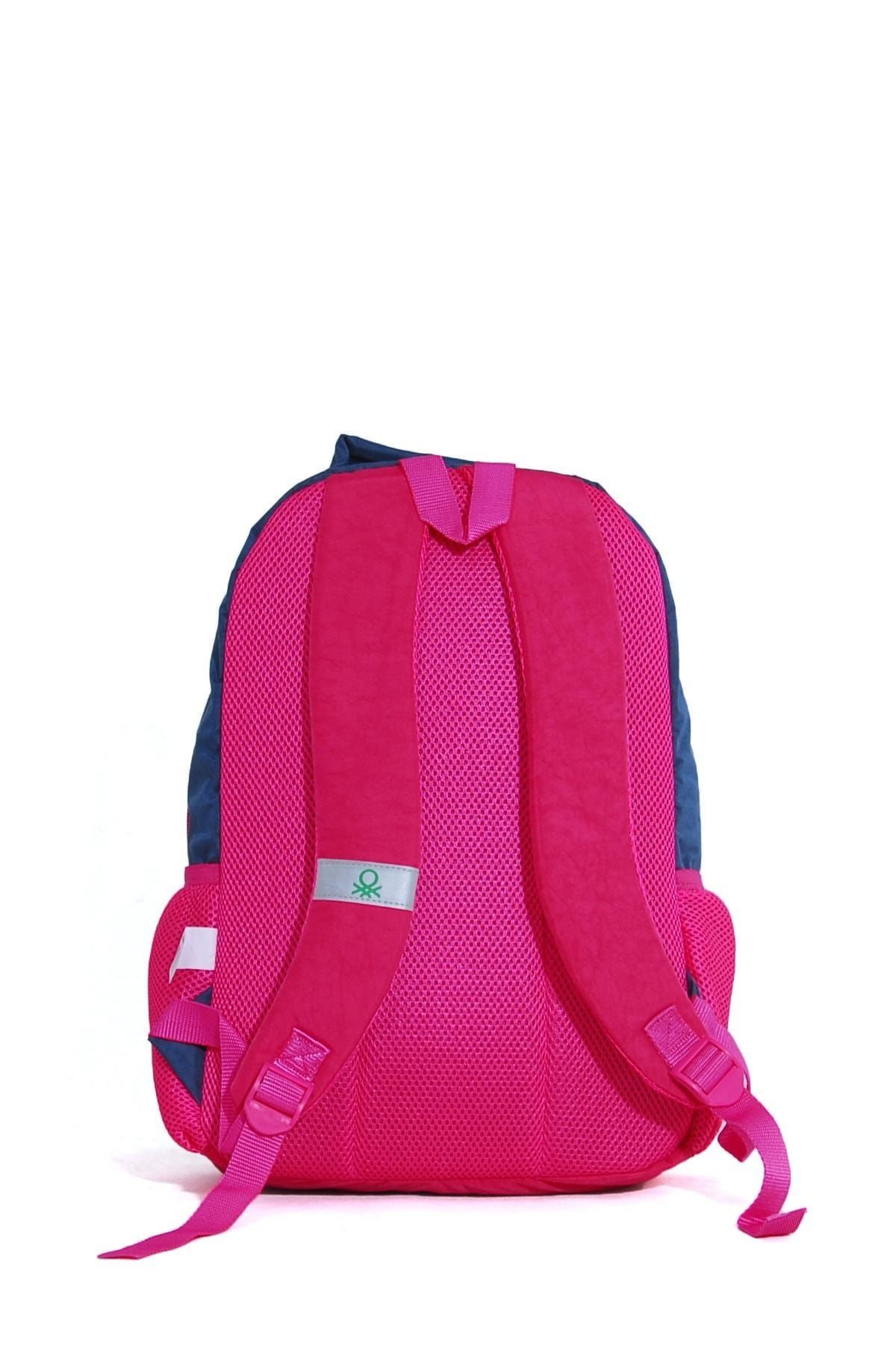 Lacivert Pembe Unisex Çocuk Sırt Çantası benettonsırtcantasıkalemlıklıset96006