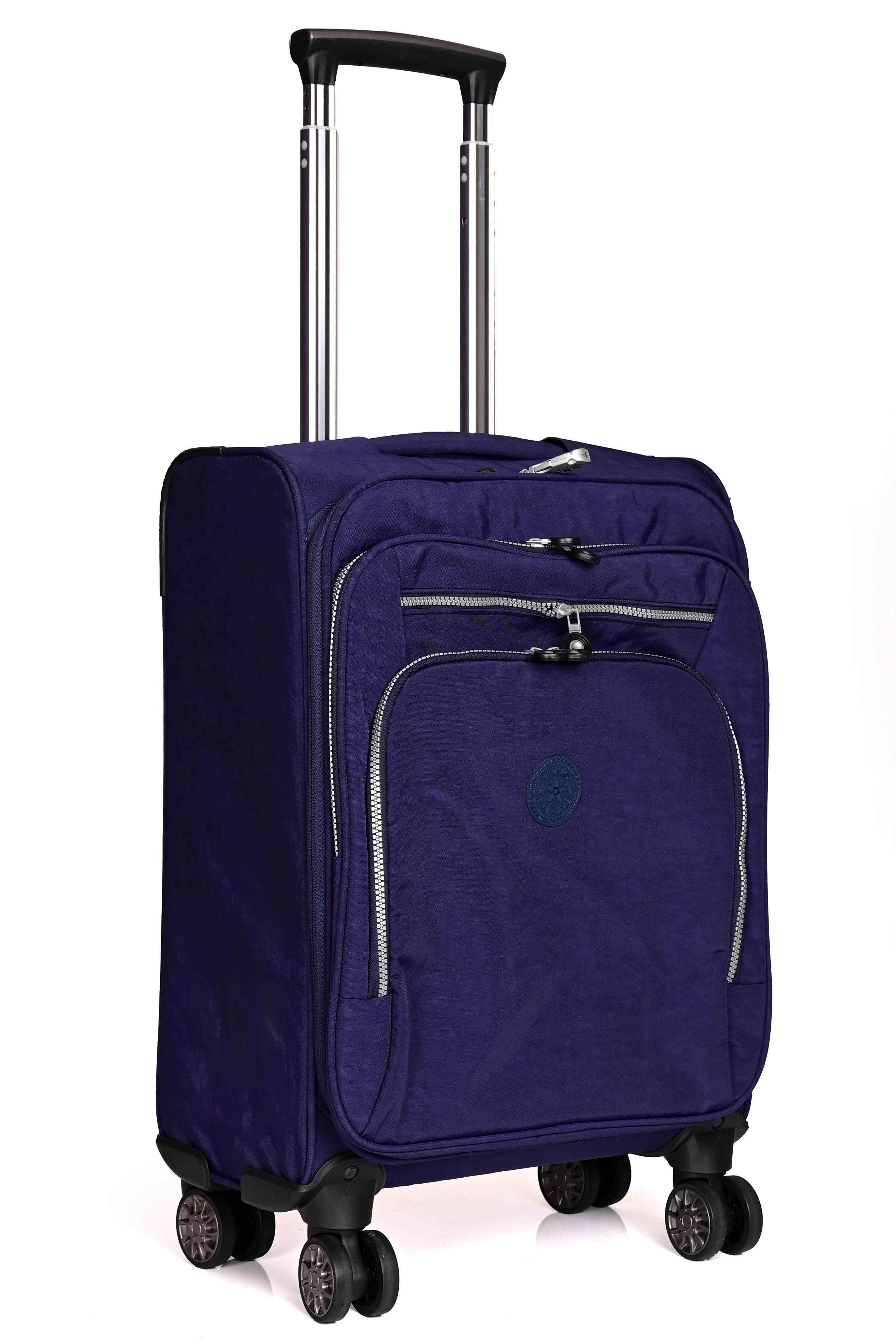 Ççs 411 Krinkıl Kumaş 4 Tekerlekli Hafif Kabin Boy Valiz