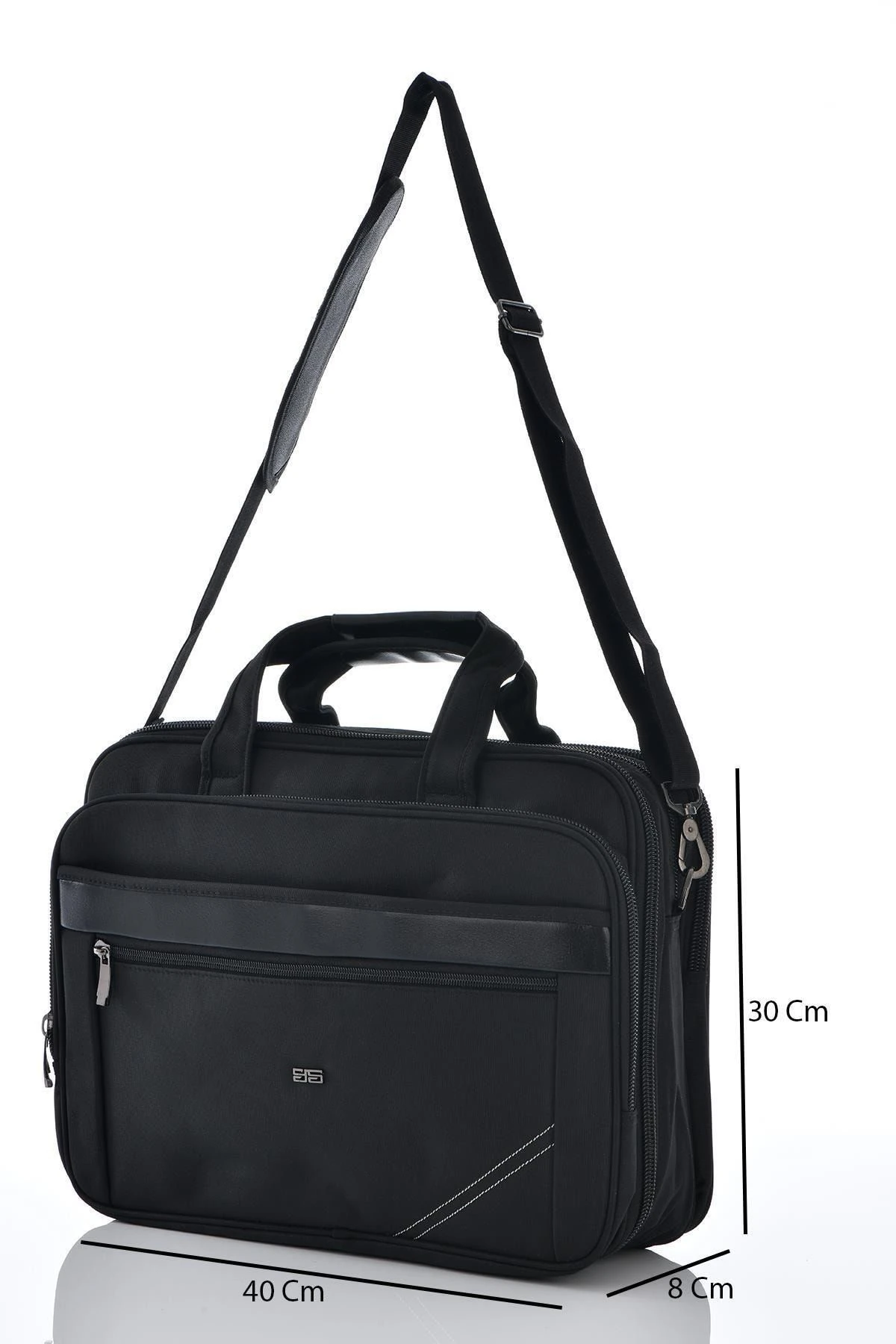 71207 Laptop Bölmeli Körüklü Evrak Çantası Siyah