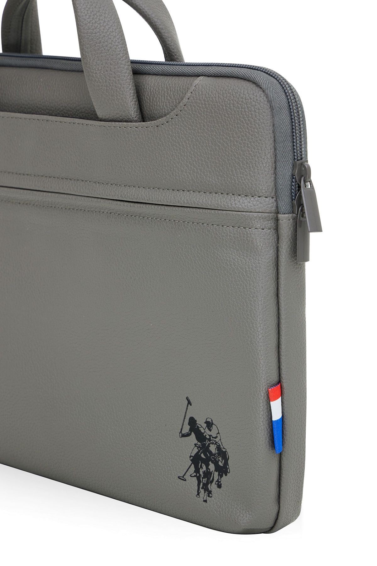 U.s. Polo Assn. Macbook Air - Macbook Pro 13&13.3 İnç Uyumlu Laptop & Evrak Çantası Gri PLEVR23704