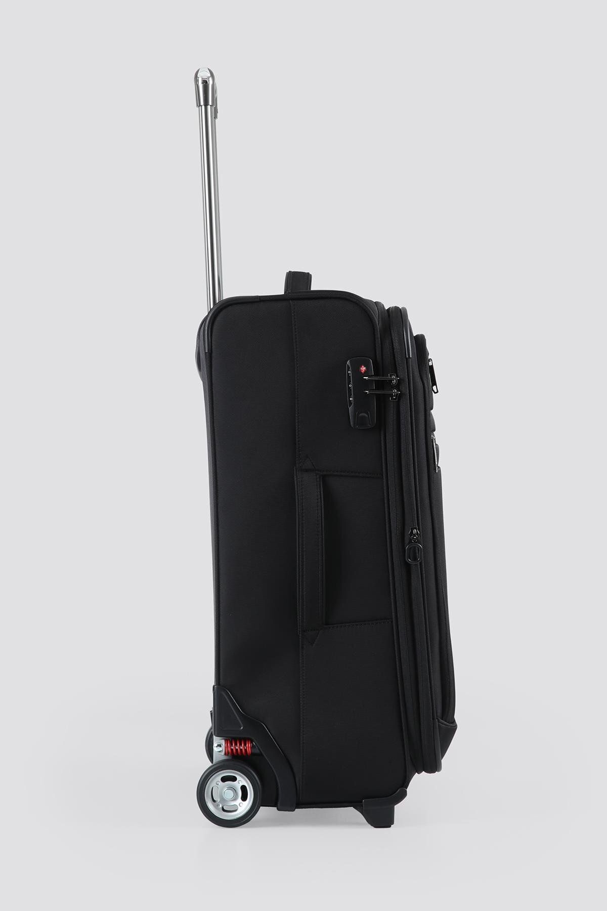 Ççs 2 Tekerleki Kaliteli Kumaş Valiz CCS-710 Siyah