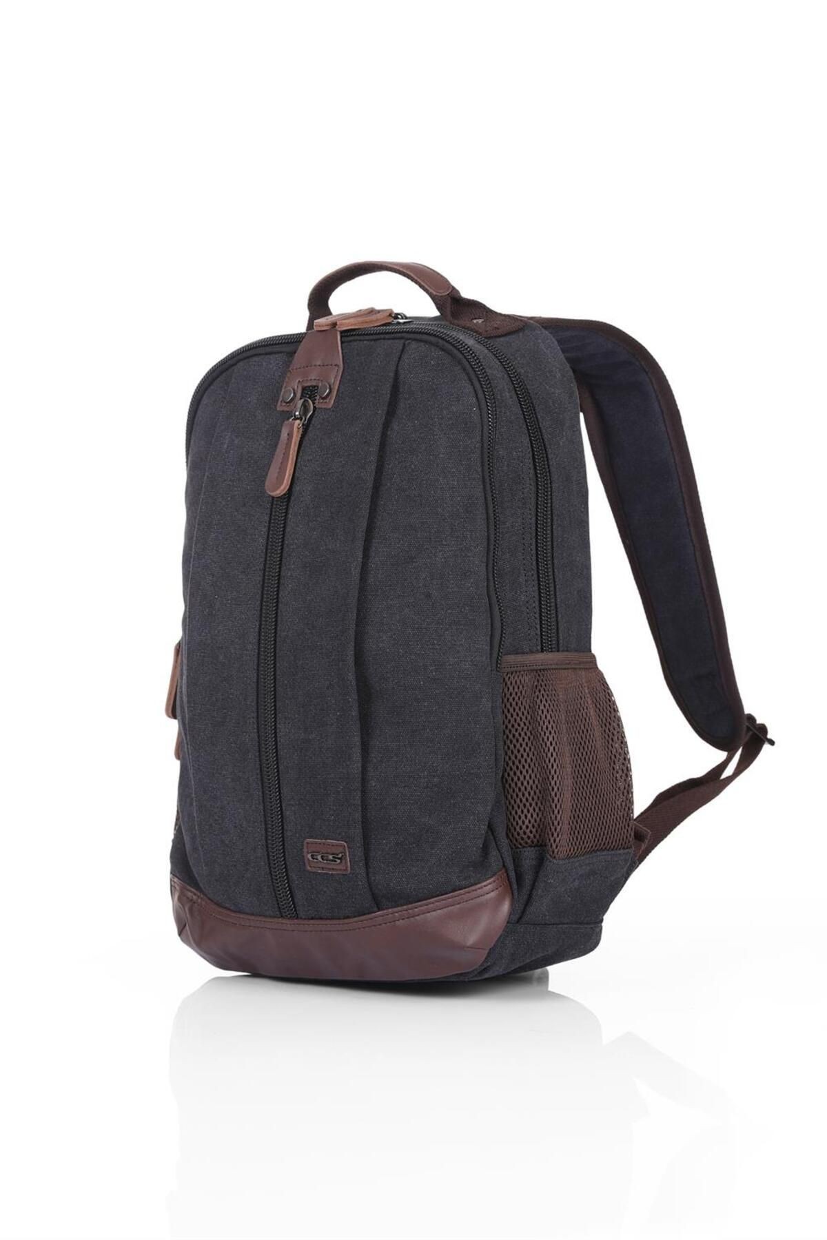 ÇÇS 51345 Su Geçirmez Kanvas Sırt Çantası – 15.6 inç Laptop Bölmeli, Çok Gözlü, Unisex