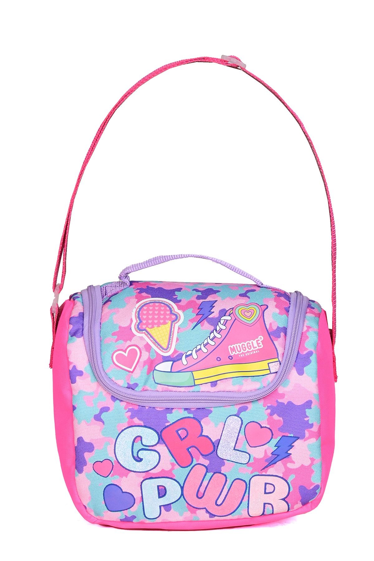 Girl Power 9015 Kız Çocuk 3’lü Okul Çanta Seti – Sırt Çantası, Beslenme Çantası, Kalemlik pem