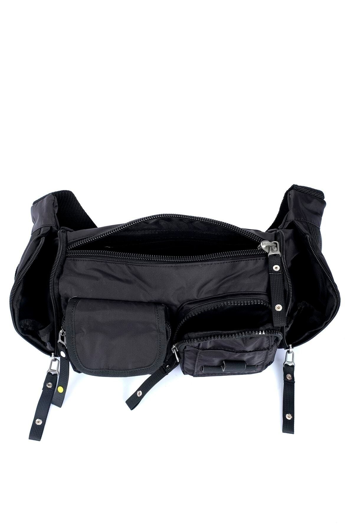 Unisex Polyester Kumaş Bel Göğüs Sırt Çantası 31241