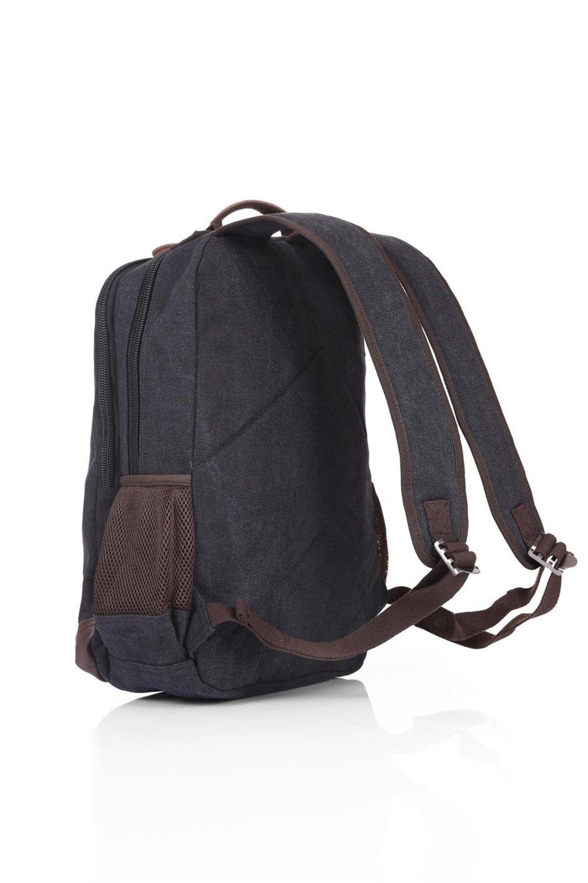 ÇÇS 51345 Su Geçirmez Kanvas Sırt Çantası – 15.6 inç Laptop Bölmeli, Çok Gözlü, Unisex