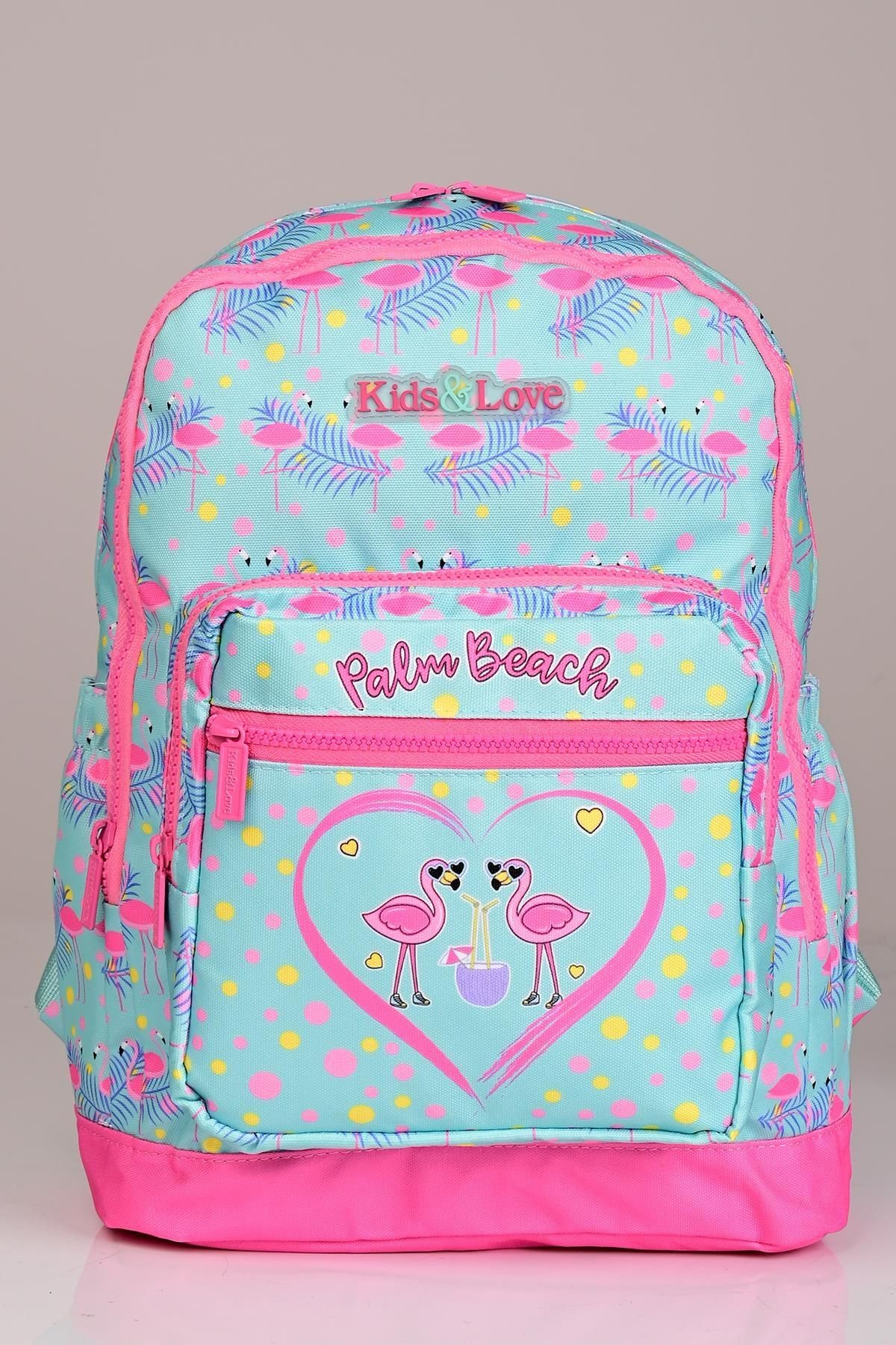 Kıds&Love L5077 Sweet Flamingo Okul Sırt Çantası Beslenmeli Set