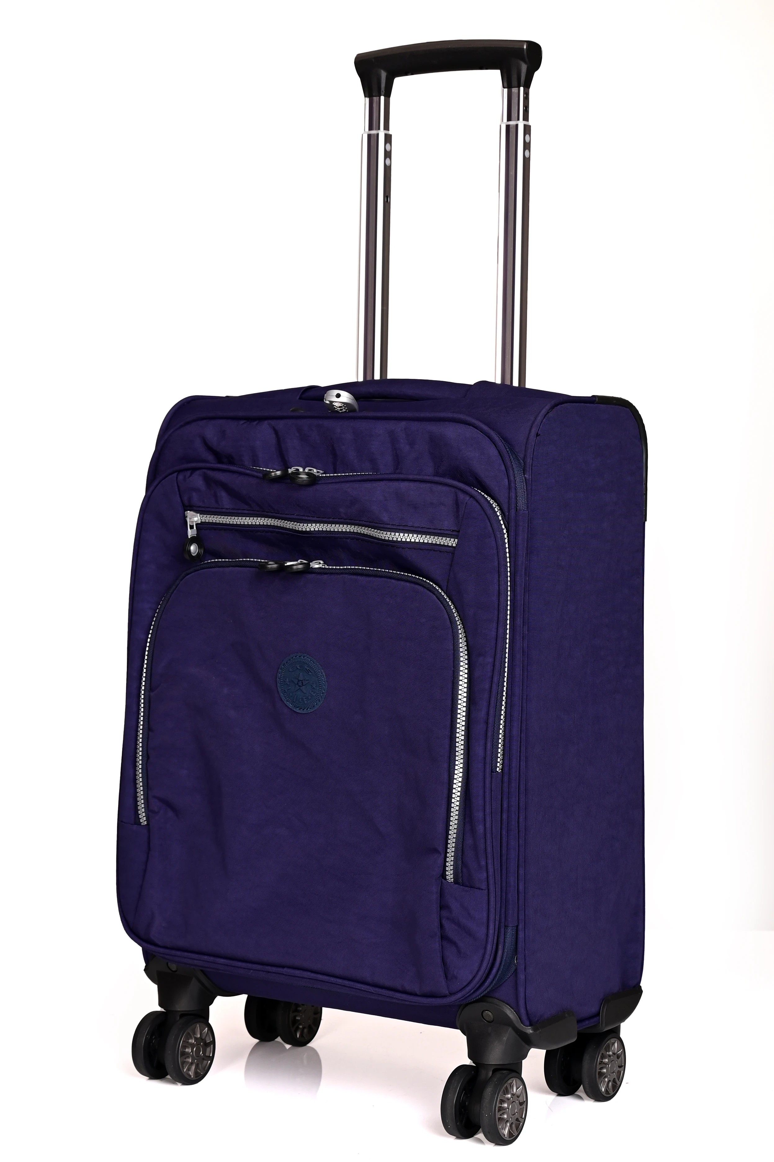 Ççs 411 Krinkıl Kumaş 4 Tekerlekli Hafif Kabin Boy Valiz