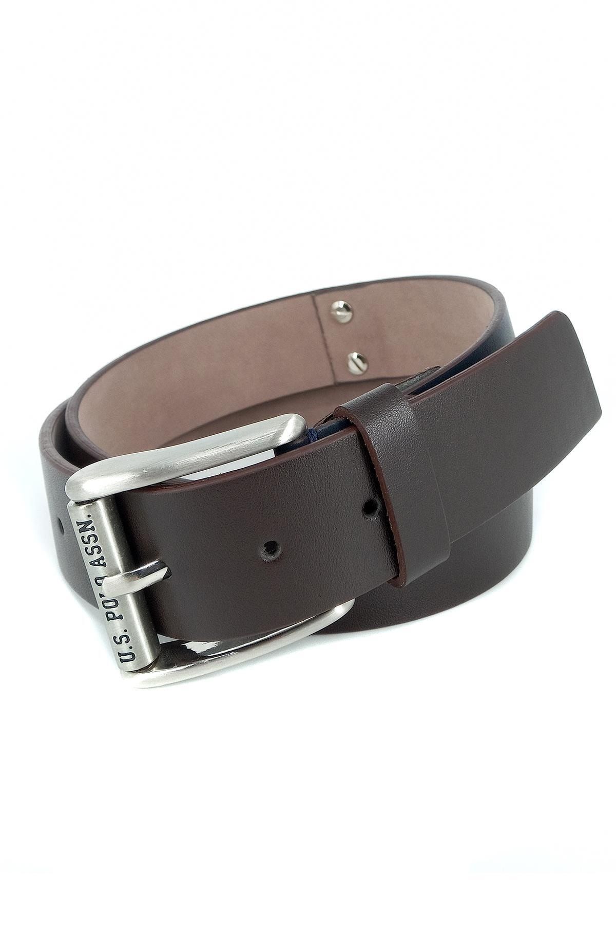 U.s. Polo Assn. Erkek Kemeri Lacivert-kahverengi