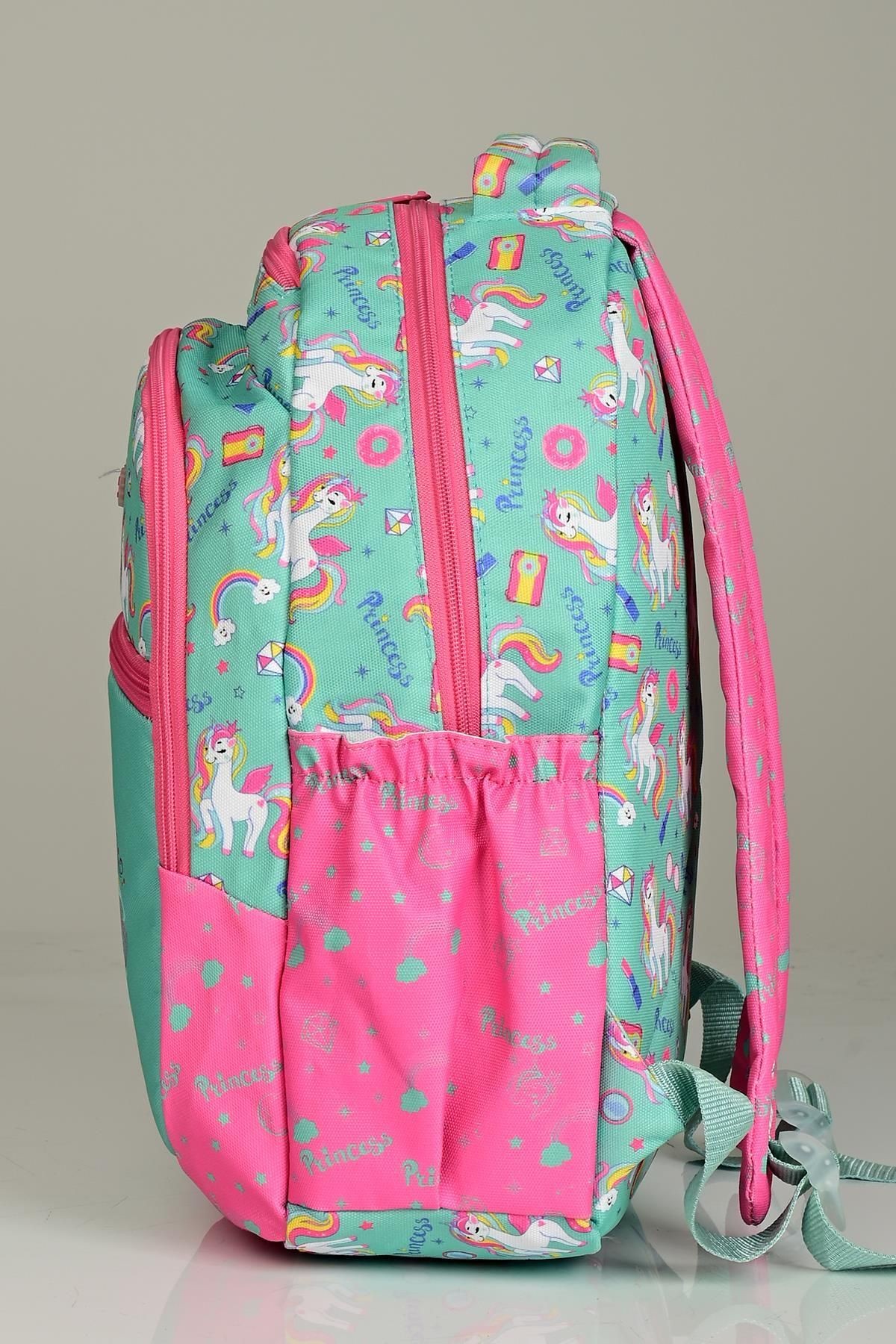 Kıds&Love l5071 Desing Okul Sırt Çantası Beslenmeli Set