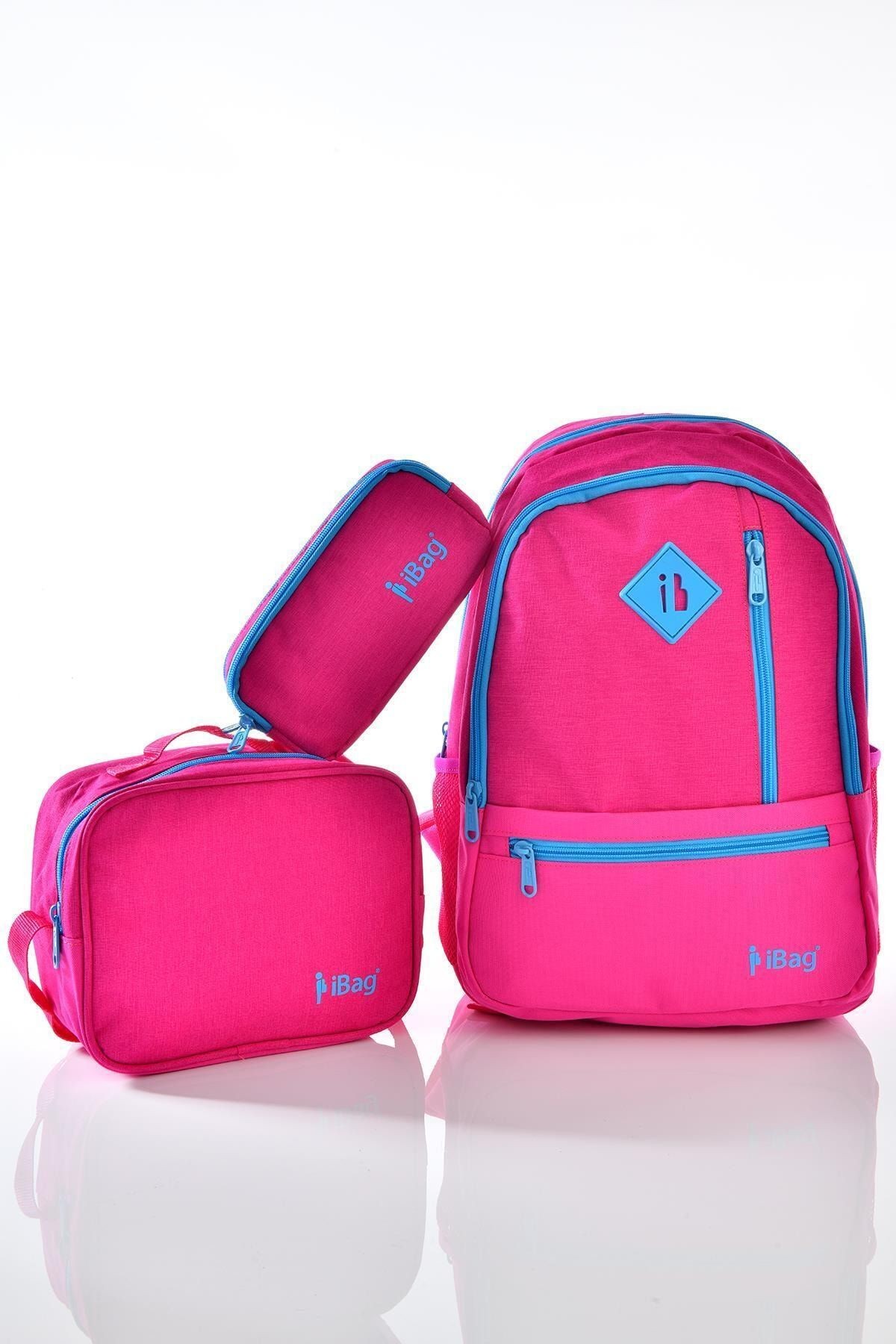14342 Okul Sırt Çantası 3' Lü Set Pembe