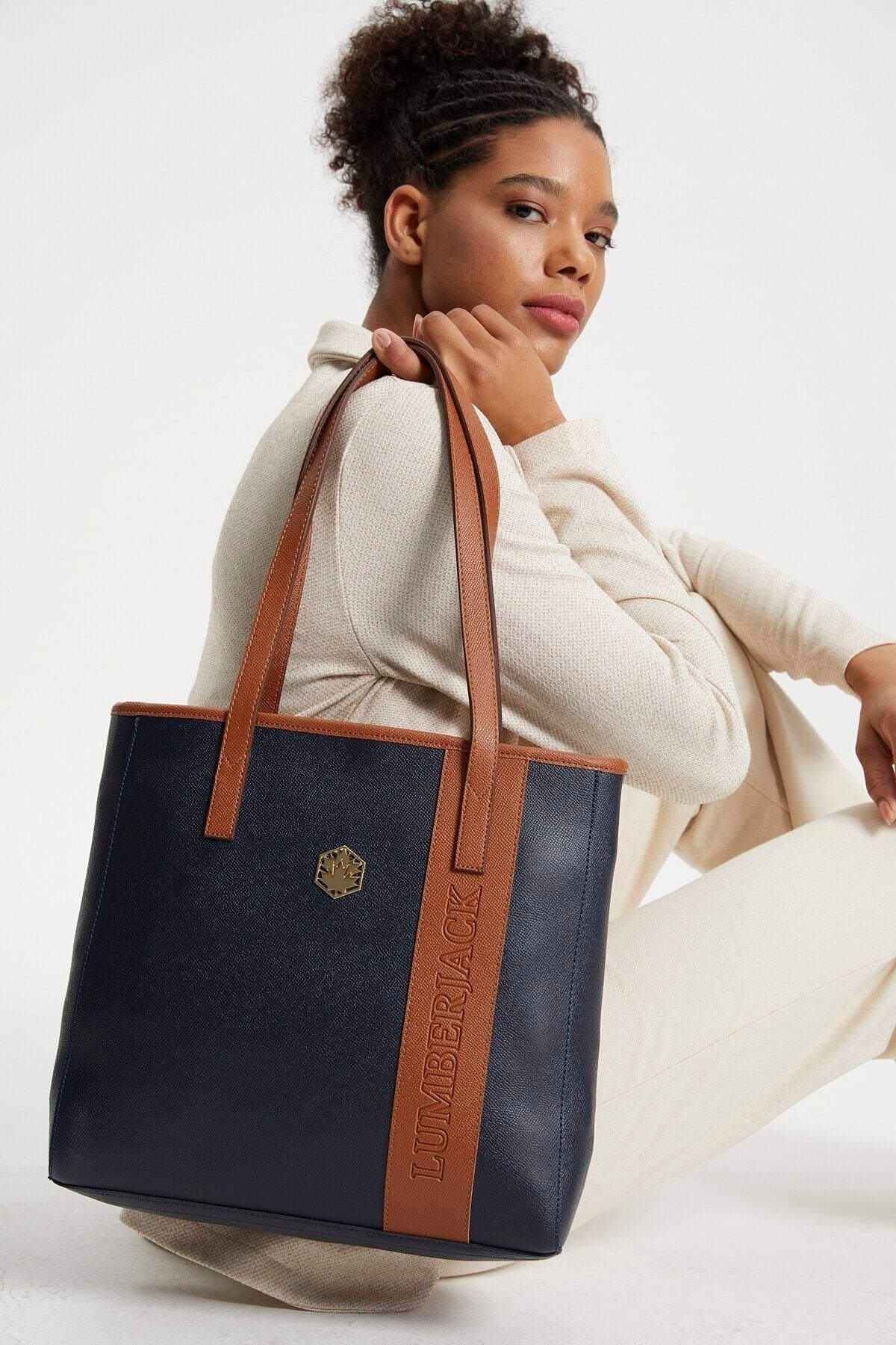 21750 Kadın Çantası Lacivert Taba