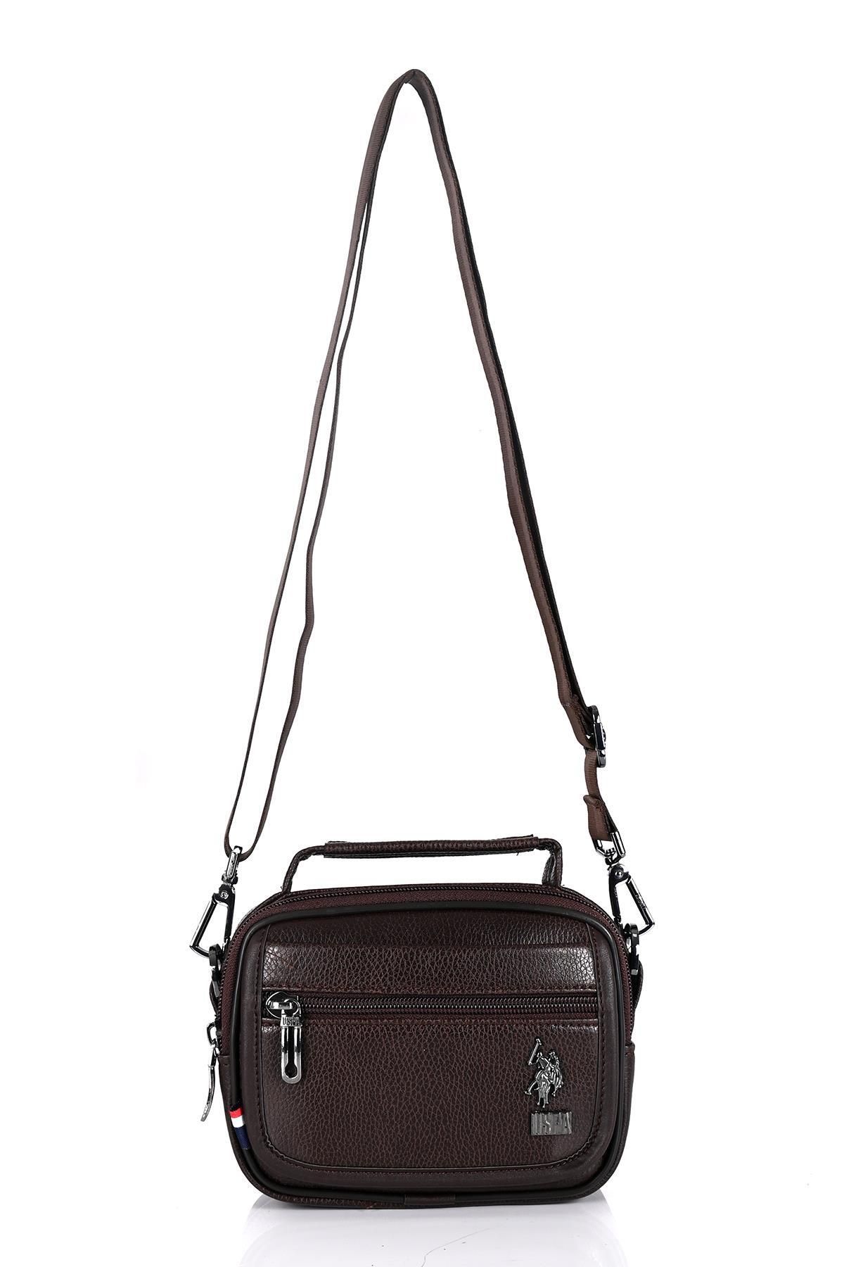 U.s Polo Assn. 8418 Erkek Evrak Çantası Kahverengi