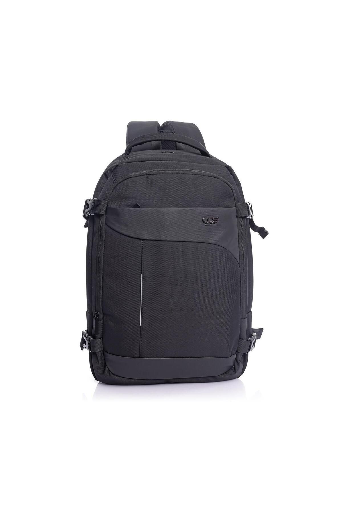 Ççs 51444 Laptop Bölmeli Su Geçirmez Günlük Kullanım Sırt Kamp Çantası Siyah