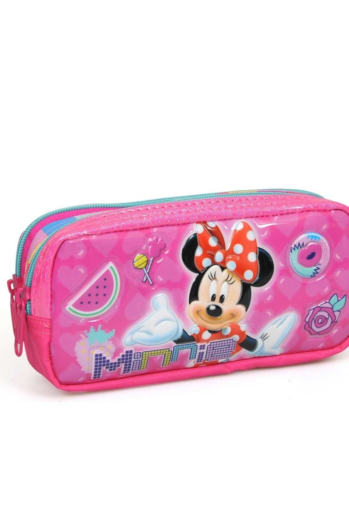 Mınnıe Mouse Kalem Çantası Pembe /