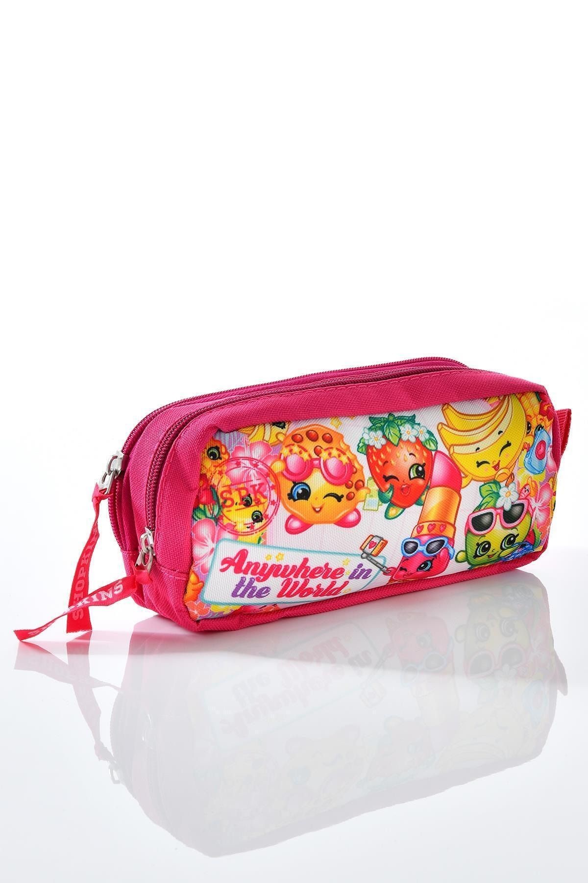 2155 Okul Sırt Çantası 3'lü Set Pembe