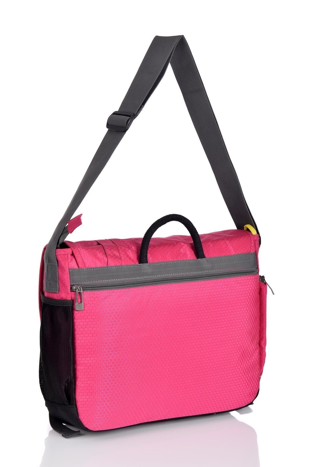 Ççs 30667 Laptop Bölmeli Postacı Çanta Pembe