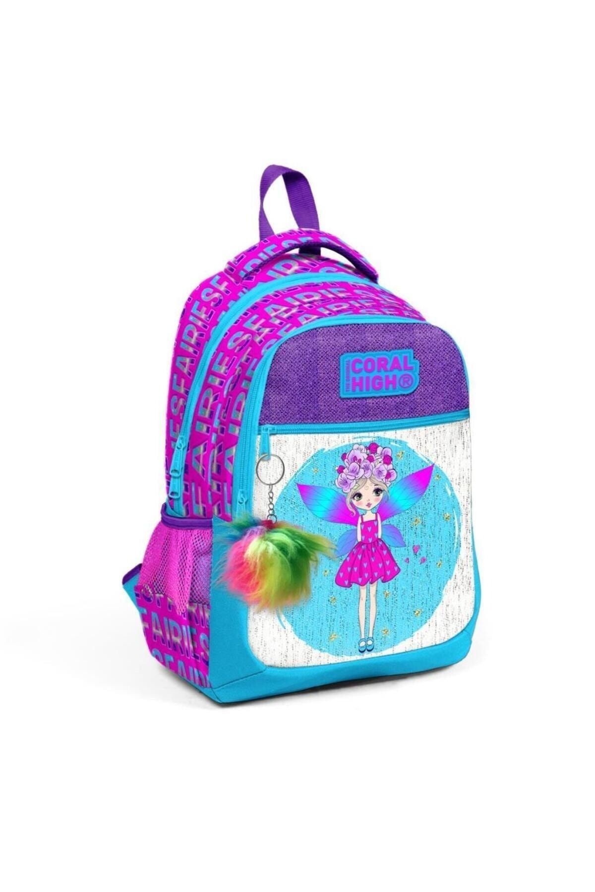 Kız Desenli Büyük Boy Okul Sırt Çantası 23484