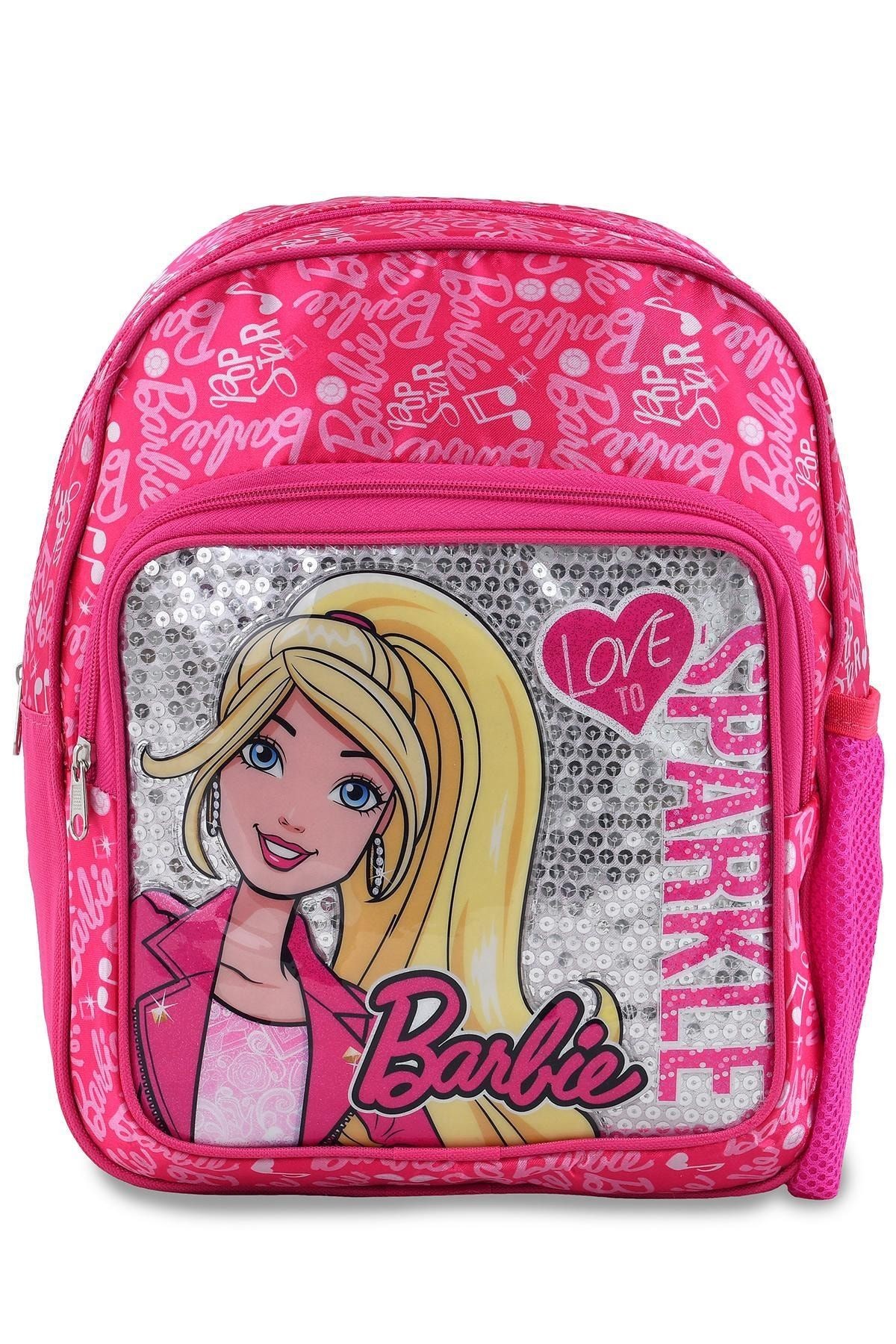 Pembe Kız Çocuk Okul Çantası barbıeanaokulucantası