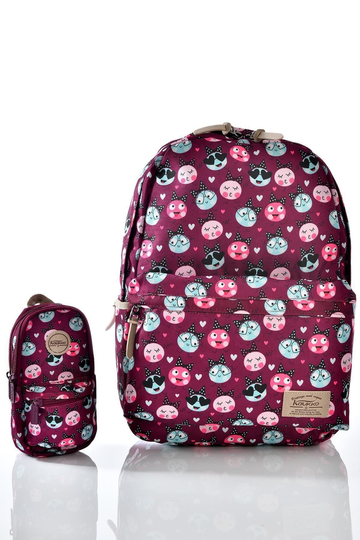 K1120 Smile Kalemlikli Set Okul Sırt Çantası