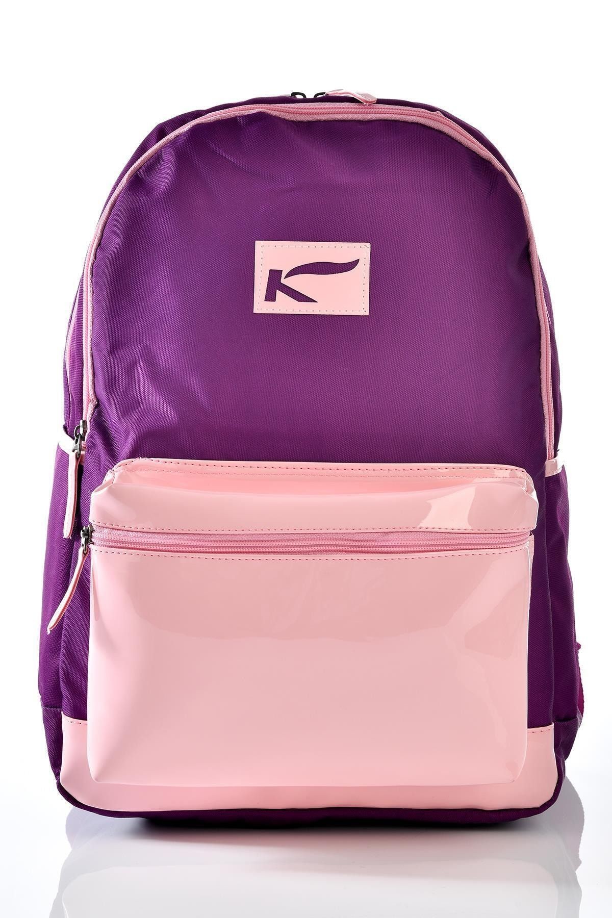 K1106 Kalemlikli Set Okul Sırt Çantası Mor