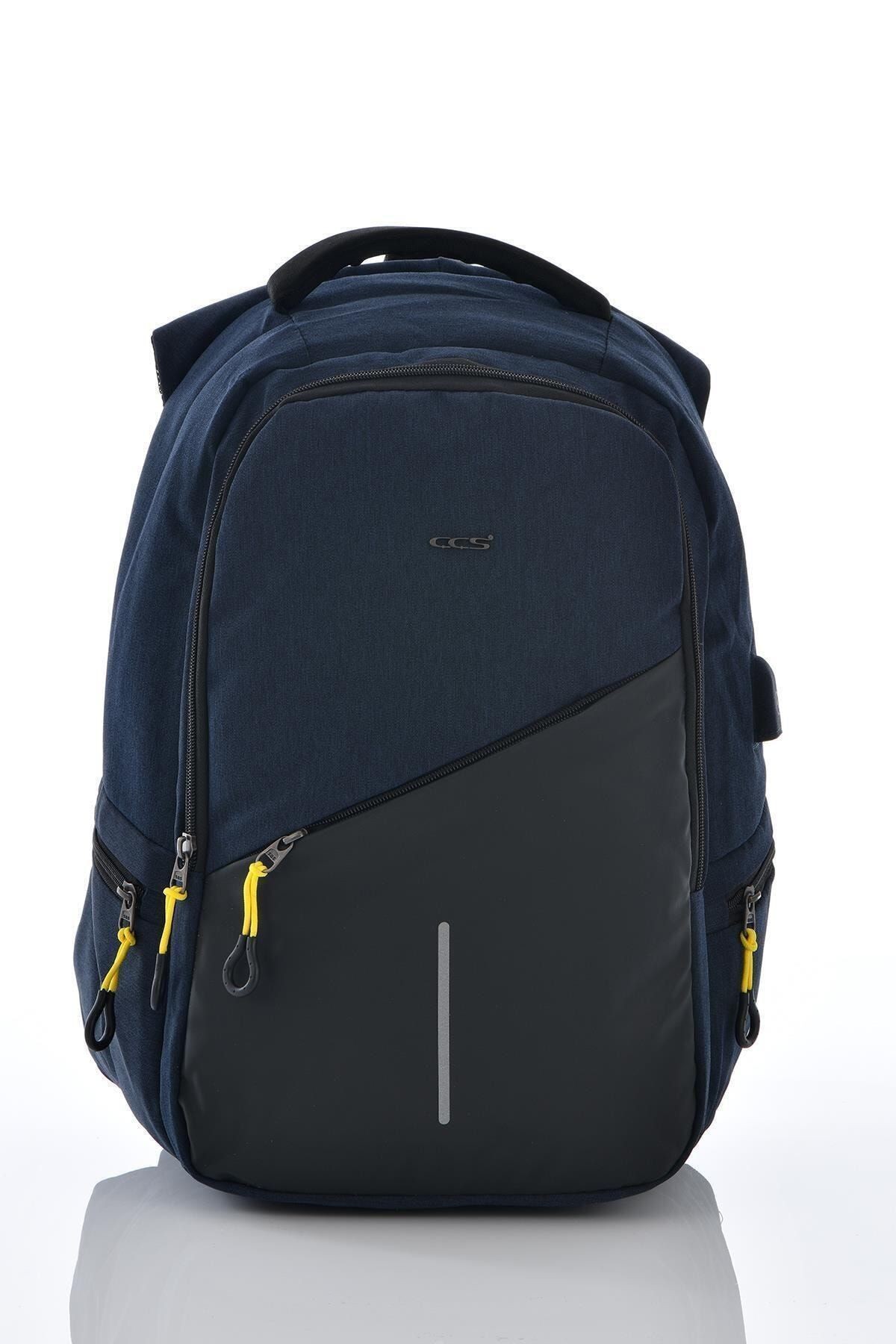 Unisex Lacivert Laptop Bölmeli Sırt Çantası 51259