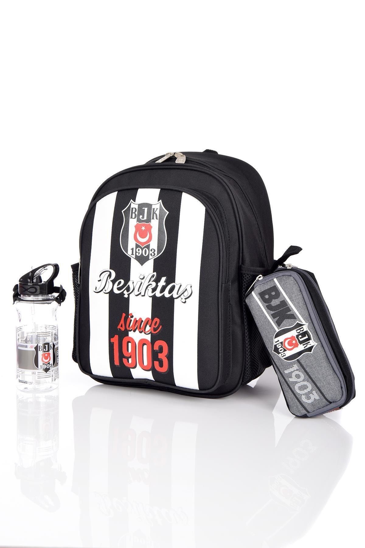 Beşiktaş Lisanslı Okul Çantası Seti Kalemlik, Matara