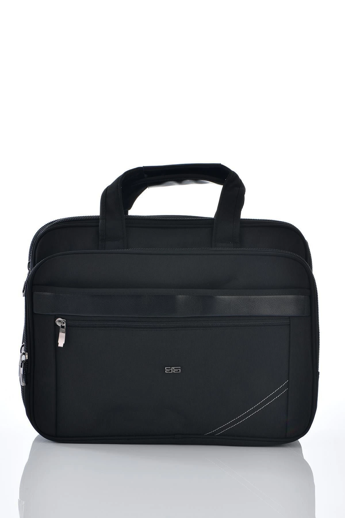 71207 Laptop Bölmeli Körüklü Evrak Çantası Siyah