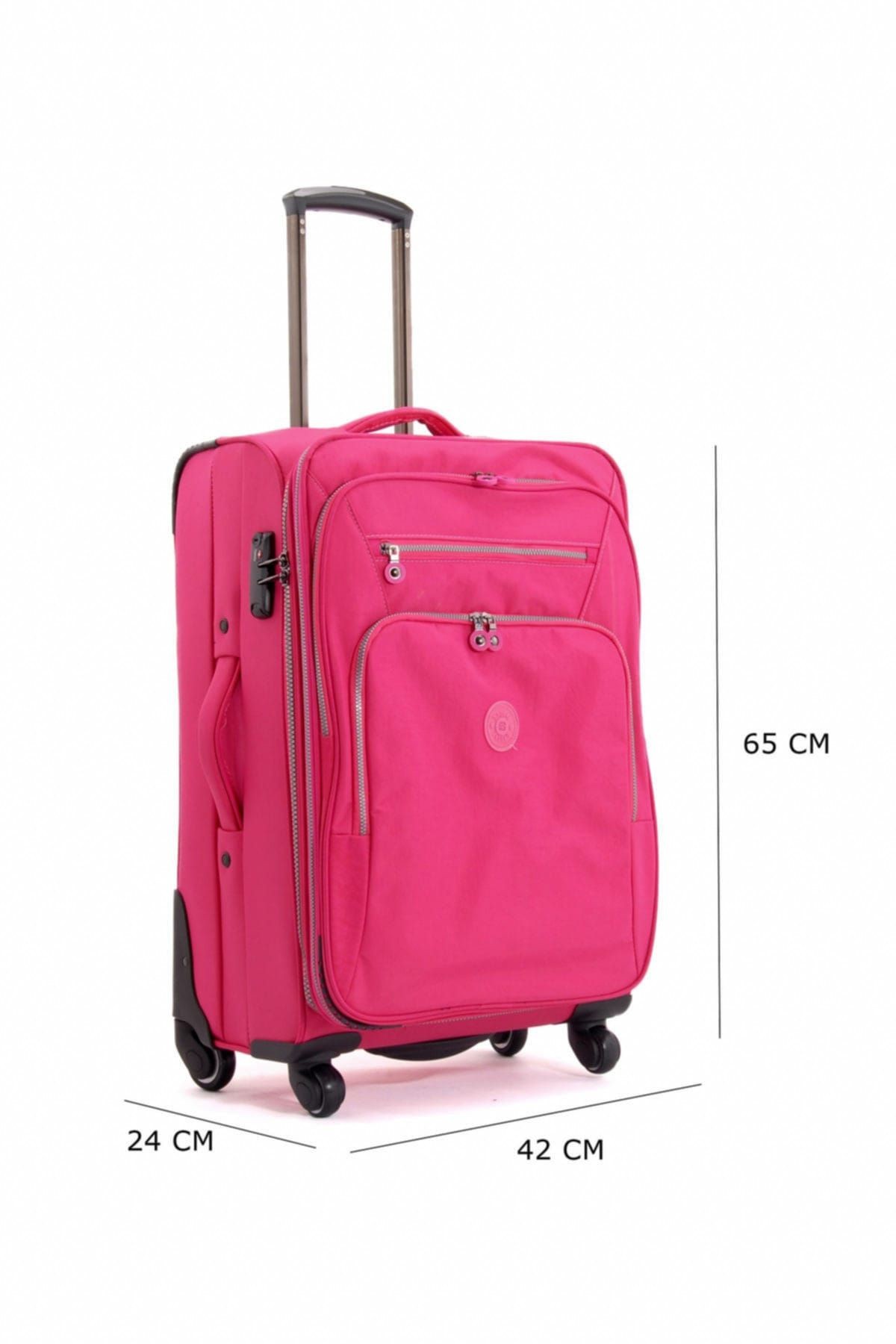 Pembe Unisex Orta Boy Valiz Mcsv118Ortapembe
