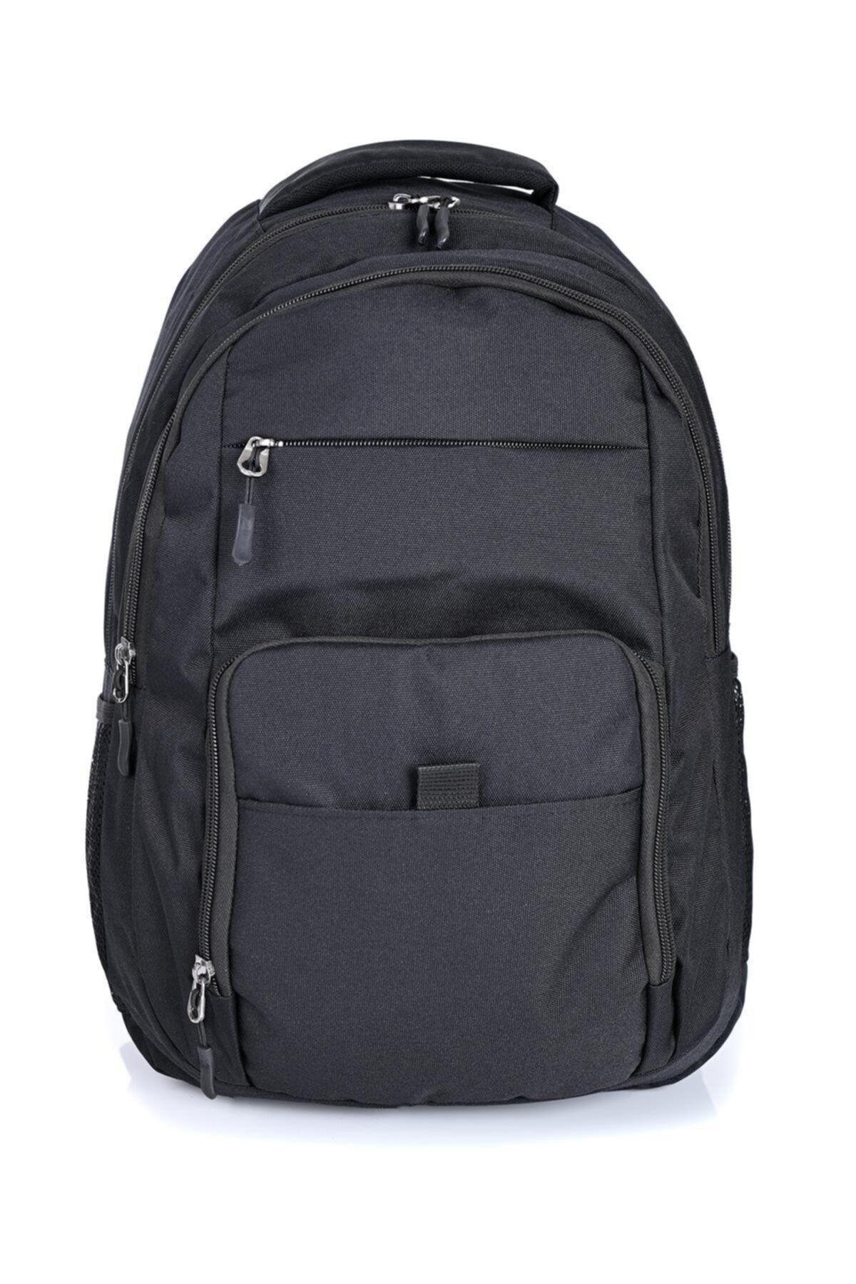 Unisex Laptop Bölmeli Spor Sırt Çantası Siyah