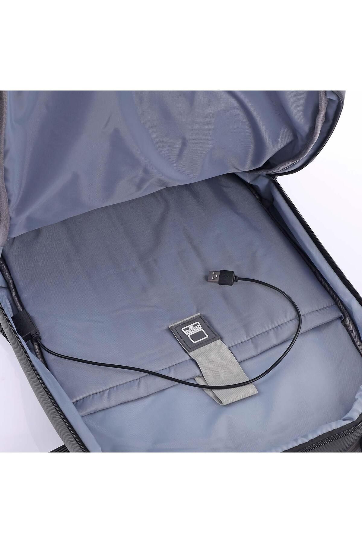 Ççs 51444 Laptop Bölmeli Su Geçirmez Günlük Kullanım Sırt Kamp Çantası Siyah