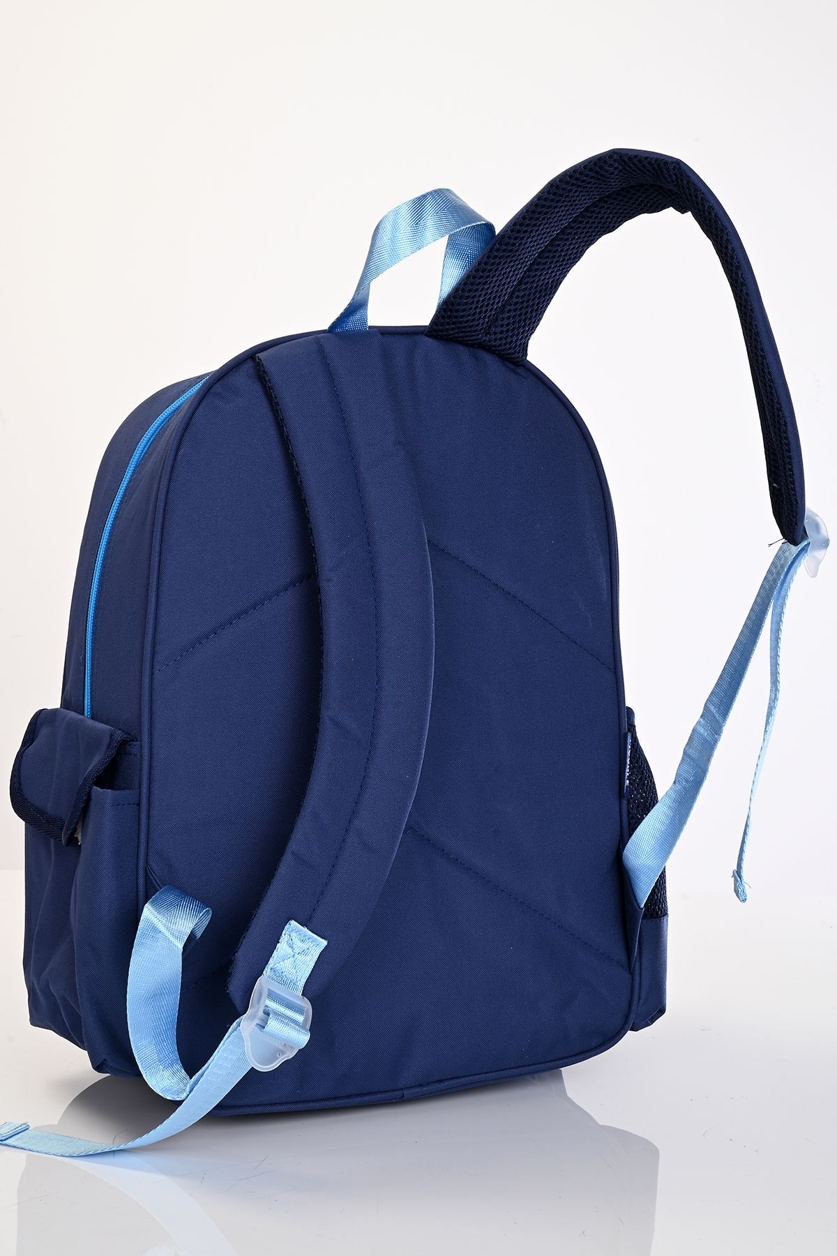 Mu-5947 Deep Blue Okul Çanta Seti 3'lü – Sırt Çantası, Beslenme Çantası ve Kalemlik
