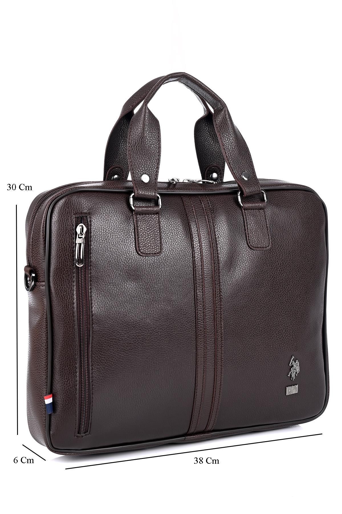 U.s Polo Assn. 6752 Erkek Evrak Çantası Kahverengi