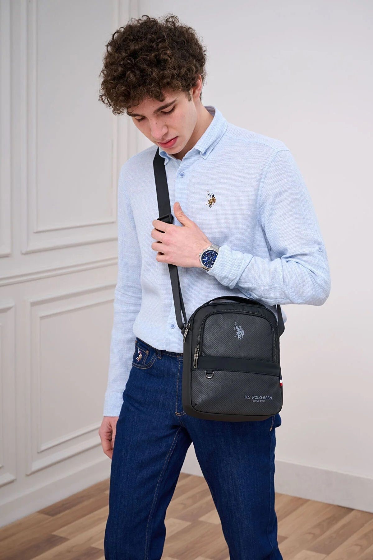 U.s. Polo Assn. 24499 Omuz Askılı El Çantası Siyah