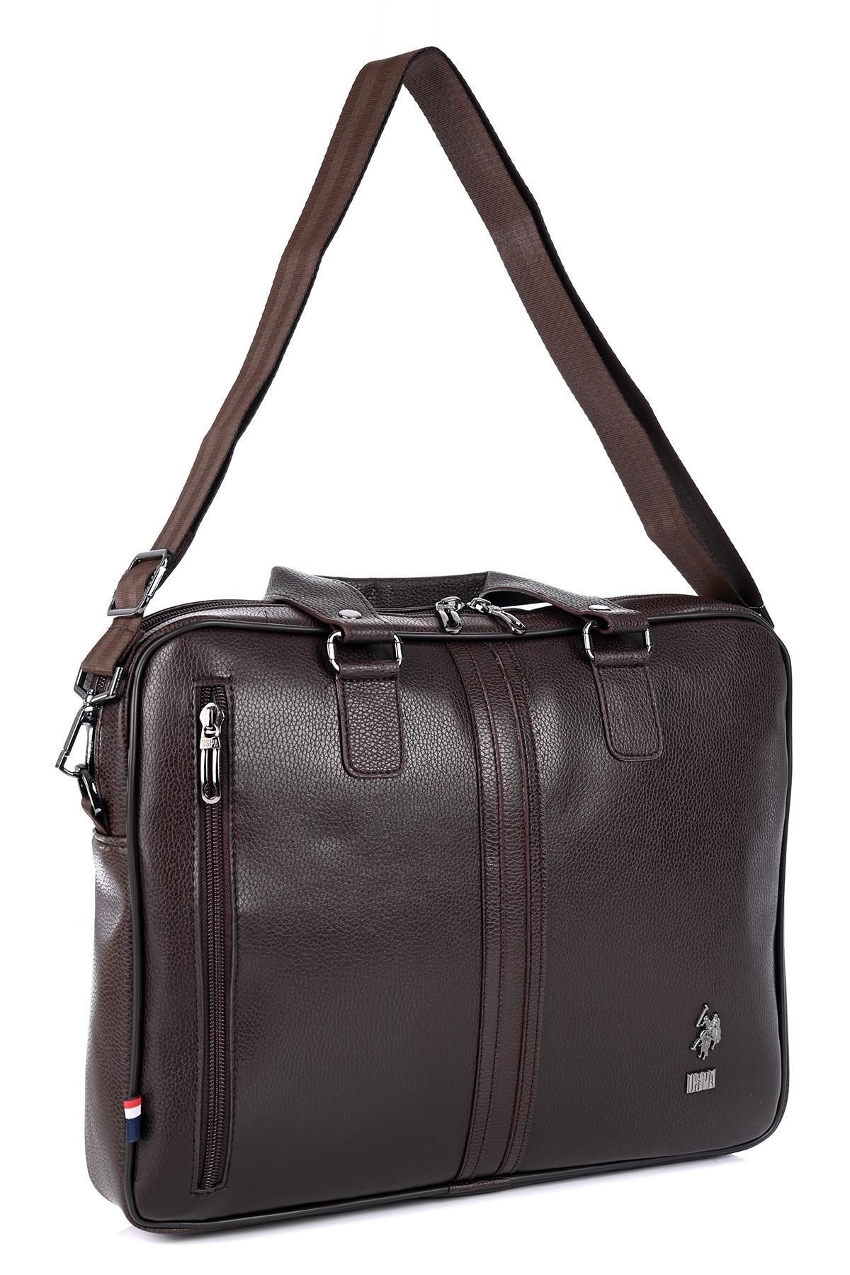 U.s Polo Assn. 6752 Erkek Evrak Çantası Kahverengi