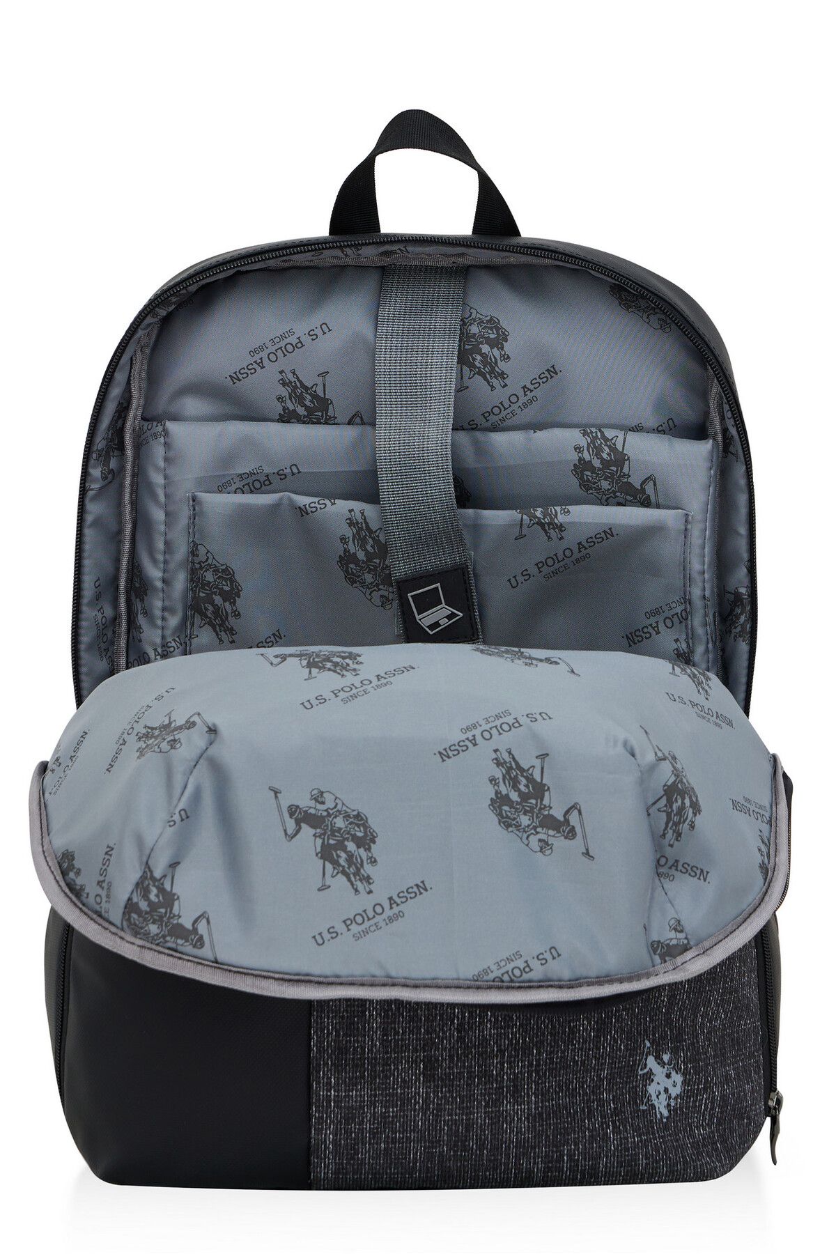 U.S. Polo Assn. 23678 Sırt Çantası Okul Çantası Seyahat Kamp Çantası SİYAH