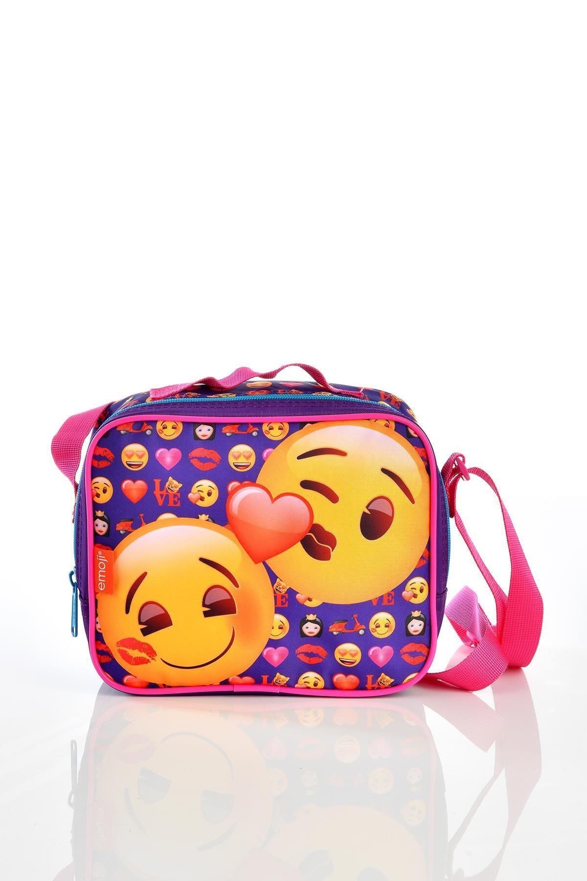 22815 Emoji Beslenme Çantası Pembe