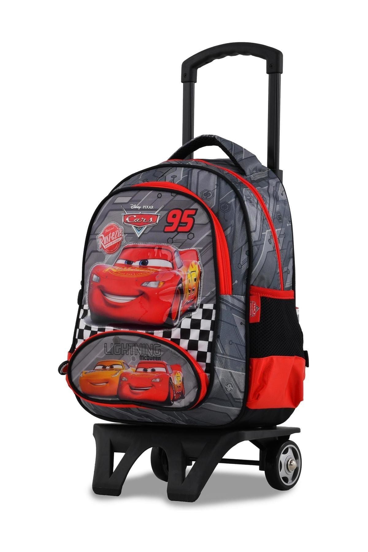 Gri Kırmızı Unisex Okul Çantası carstekerleklıokulcantası95369