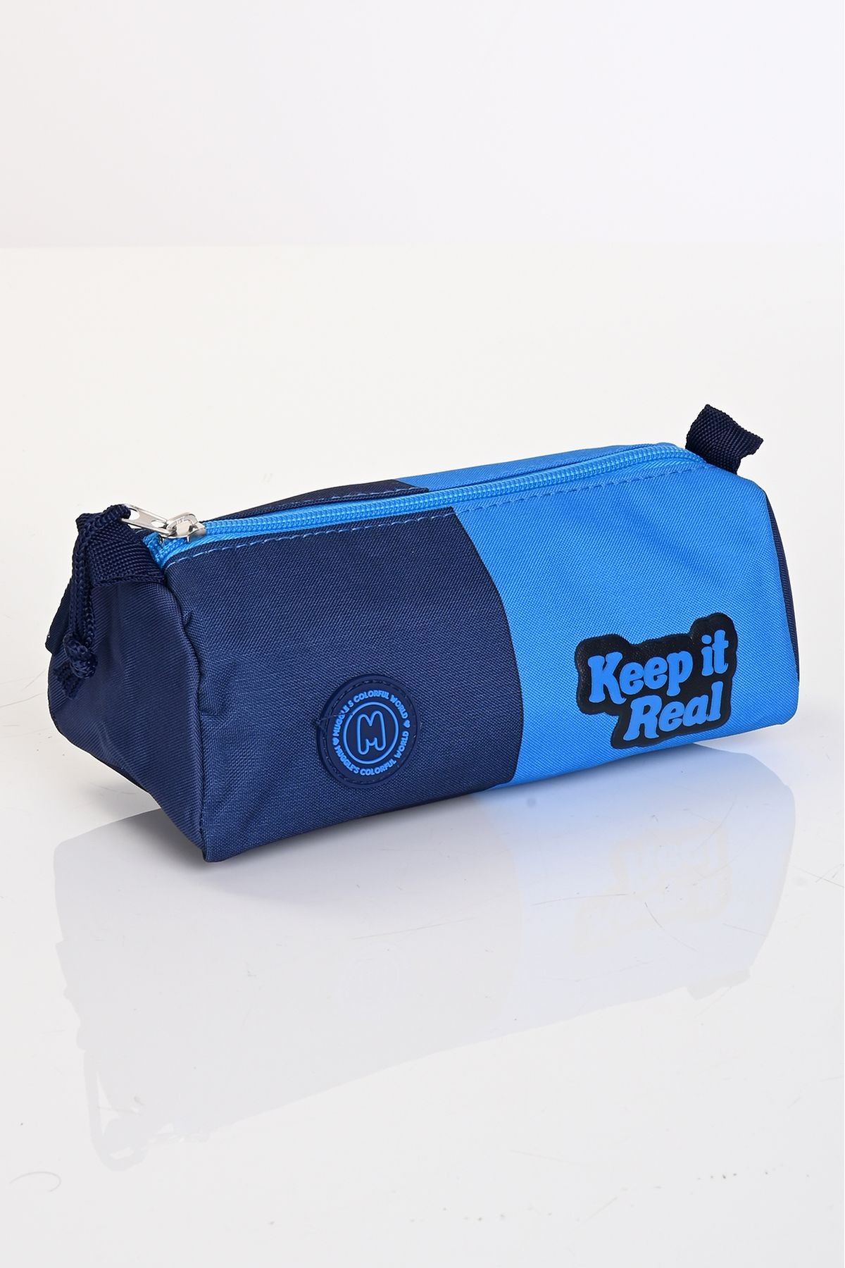 Mu-5947 Deep Blue Okul Çanta Seti 3'lü – Sırt Çantası, Beslenme Çantası ve Kalemlik