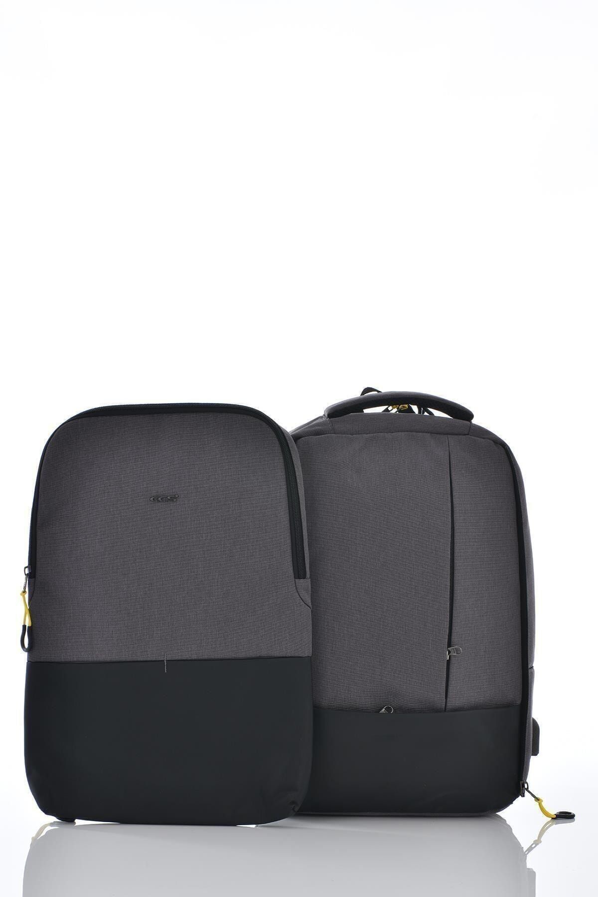 Gri Laptop Bölmeli Sırt Çantası 51260