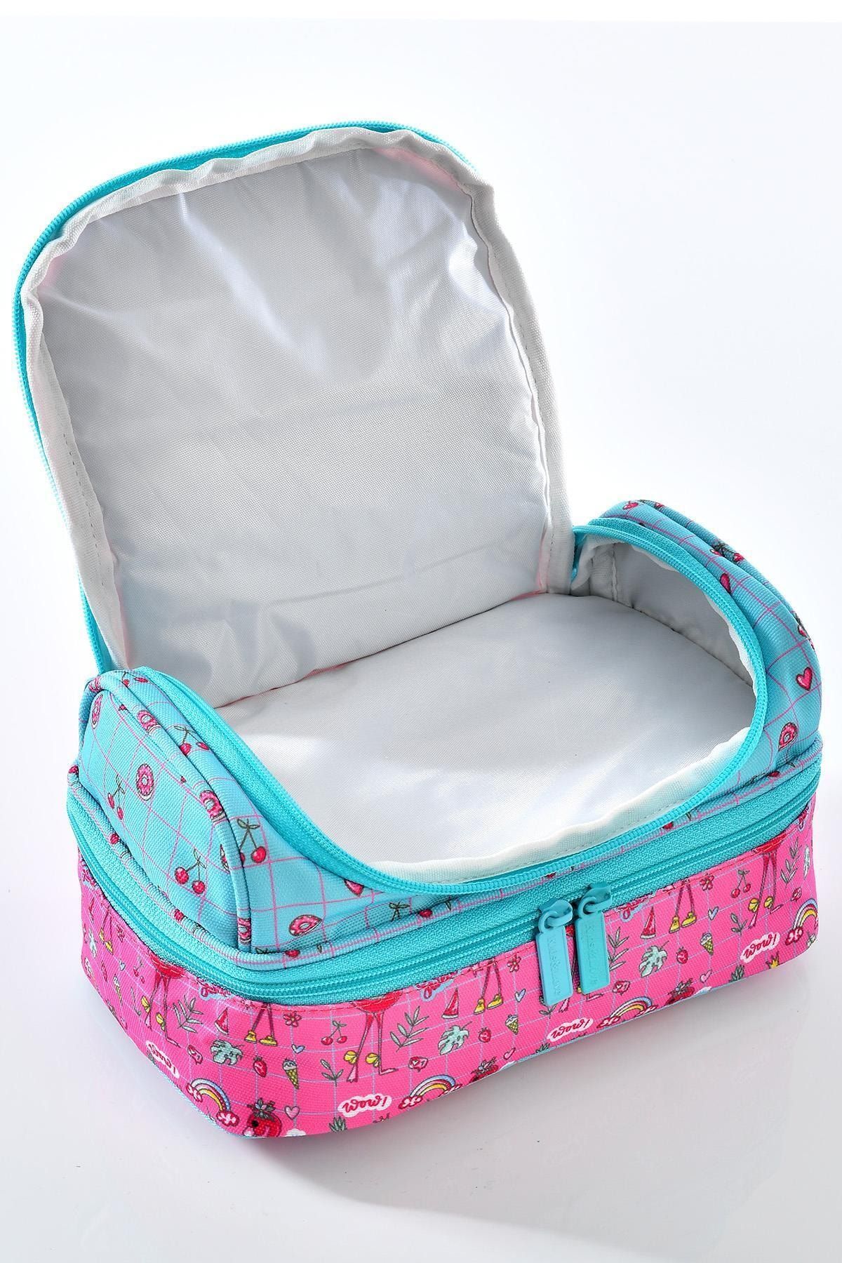 Kıds Love Flamingo Okul Sırt Çantası L5023 Beslenme Çantalı Set