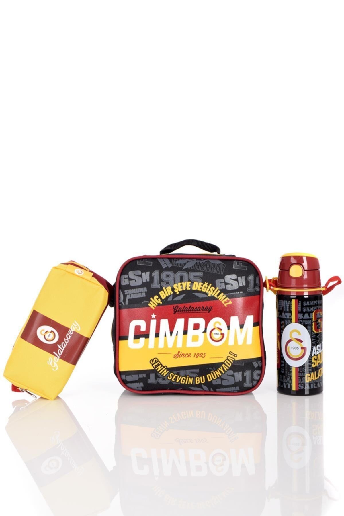 Galatasaray 96219 Beslenme Çantası, Çelik Matara, Kalemlik Seti