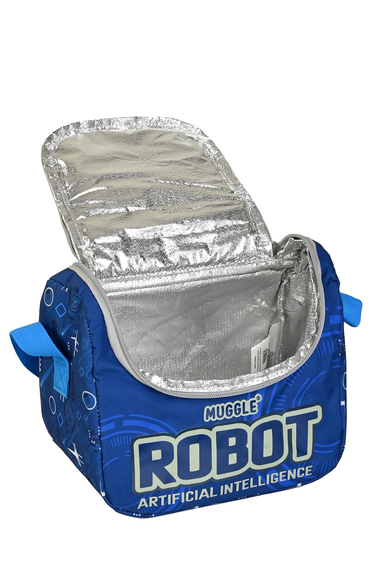 Muggle Mu5904 Robot İlkokul Sırt Çantası 3'Lü Set [Okul Çantası+Beslenme Çantası+Kalem Kutusu)