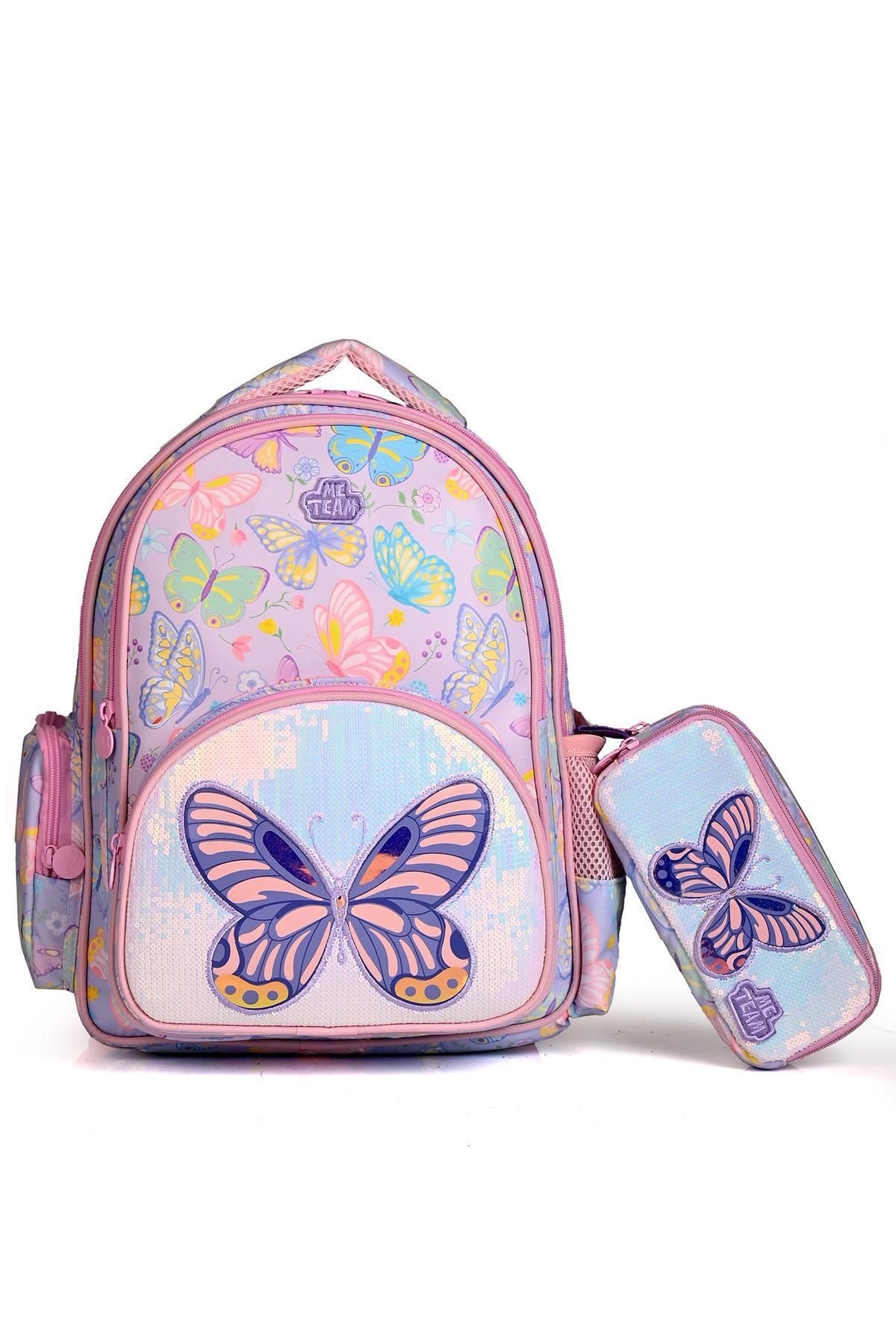 Buttrtfly 24169 Okul Sırt Çantası Kalemlikli Set
