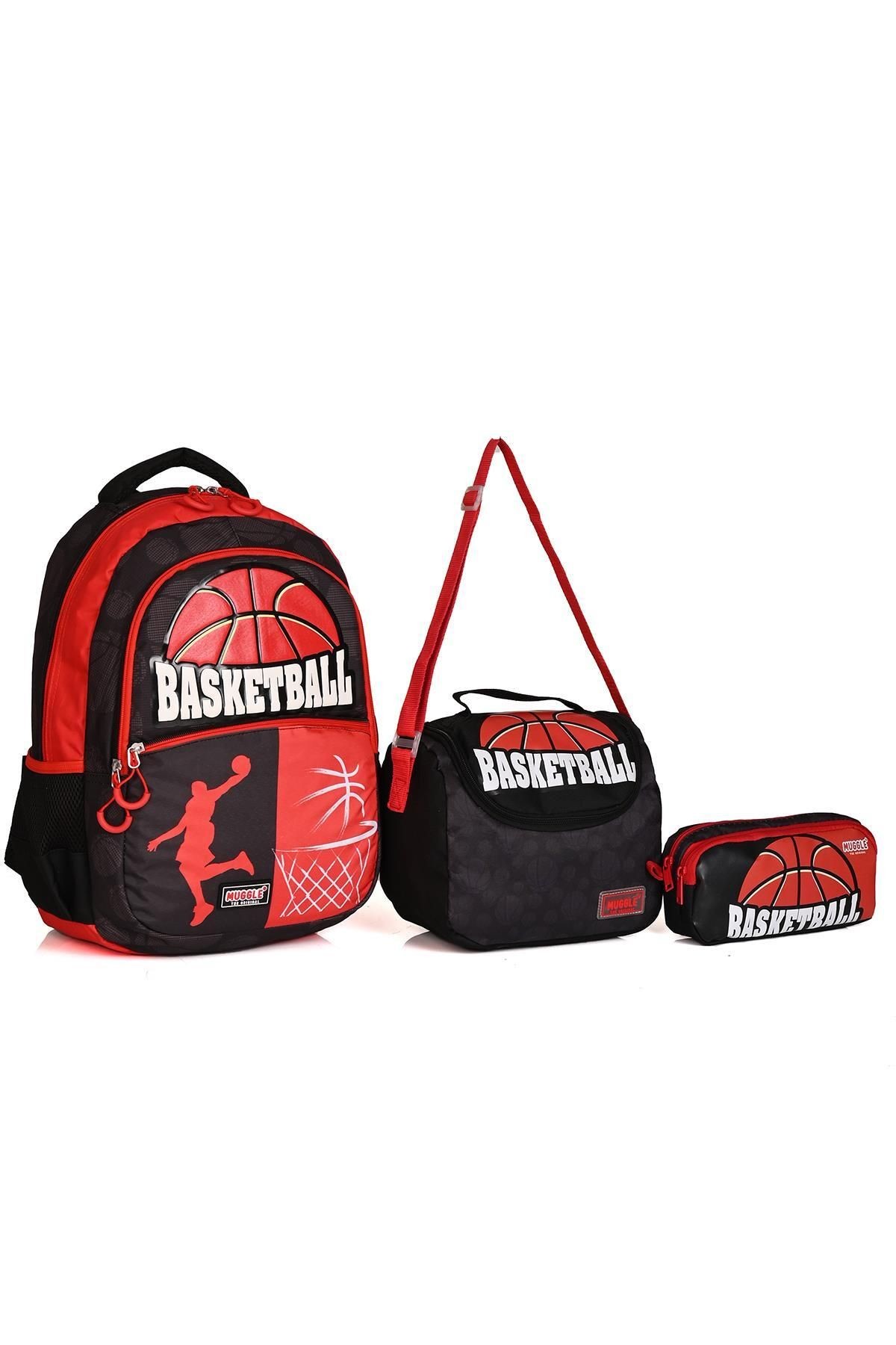 9164 Team Basketball Okul Sırt Çantası 3'Lü Set