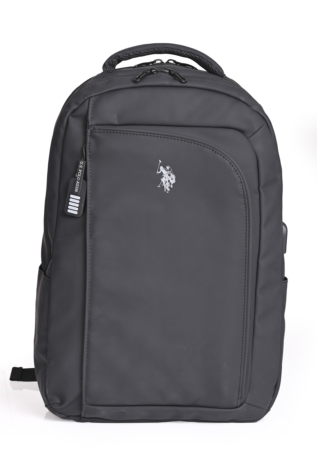 U.S. Polo Assn. Siyah Laptop Sırt Çantası plevryd2357 – Su Geçirmez, USB Girişli, Günlük ve Ofis Kullanımı