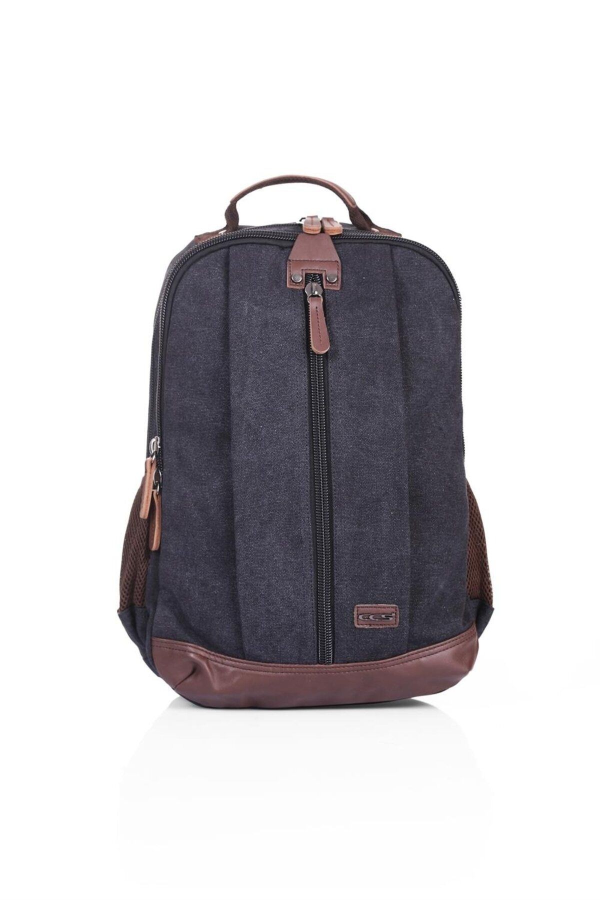 ÇÇS 51345 Su Geçirmez Kanvas Sırt Çantası – 15.6 inç Laptop Bölmeli, Çok Gözlü, Unisex