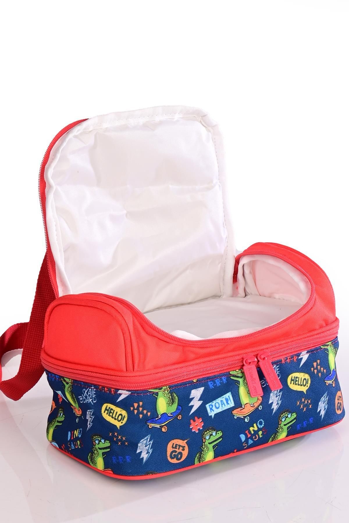 Kıds&Love L5084 Crocodile Okul Sırt Çantası Beslenmeli Set